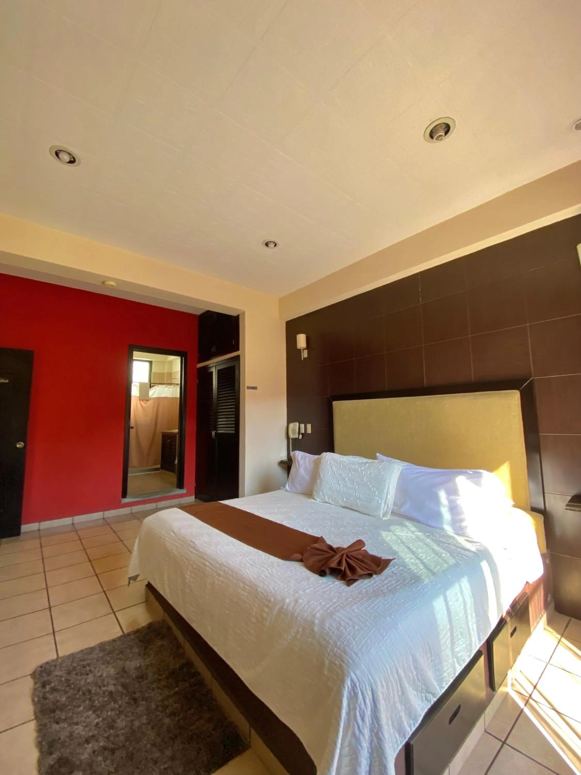 Bed in Posada Vista Tepoz