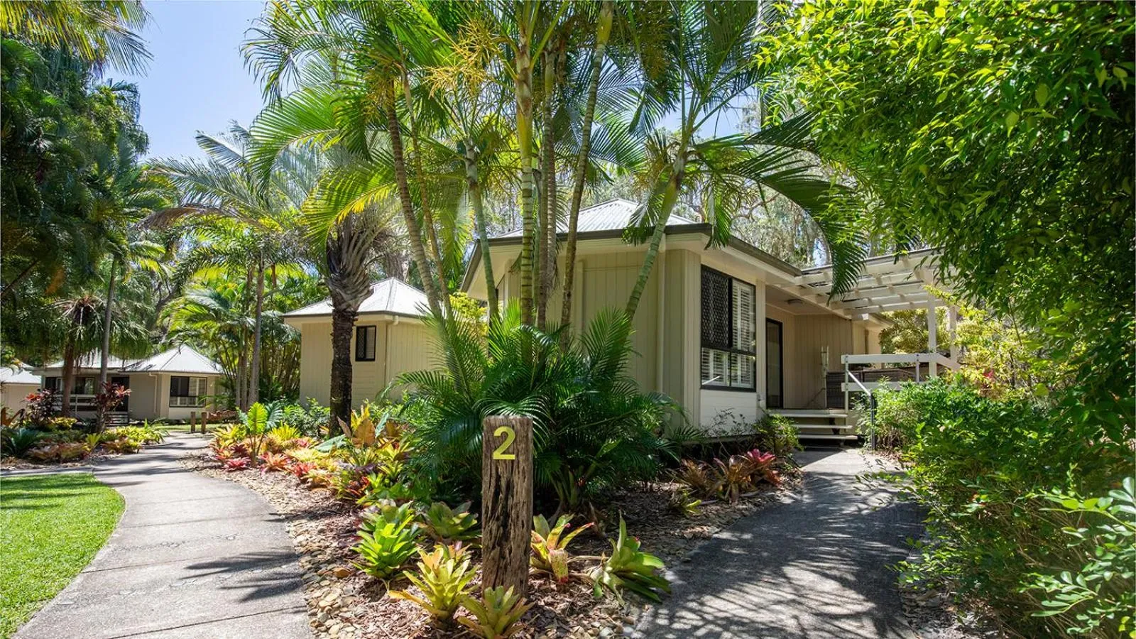 Garden view in 1770 Getaway Villas