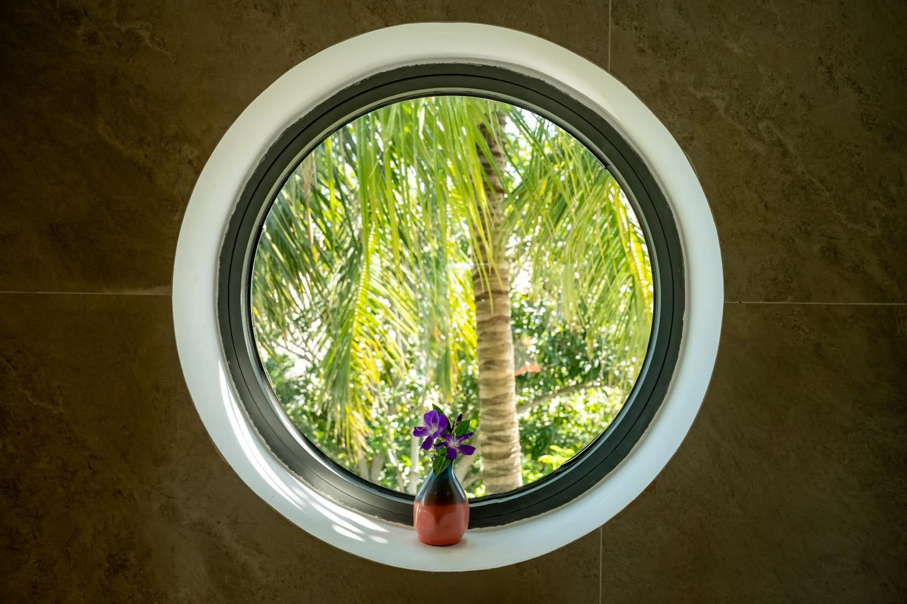 Garden view in Shoreline Stay