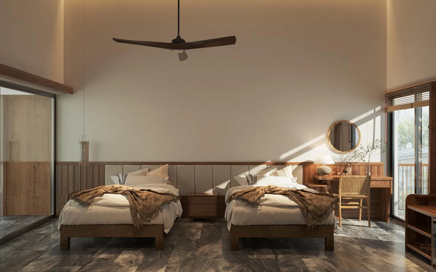 Twin Room with Pool View in Shoreline Stay