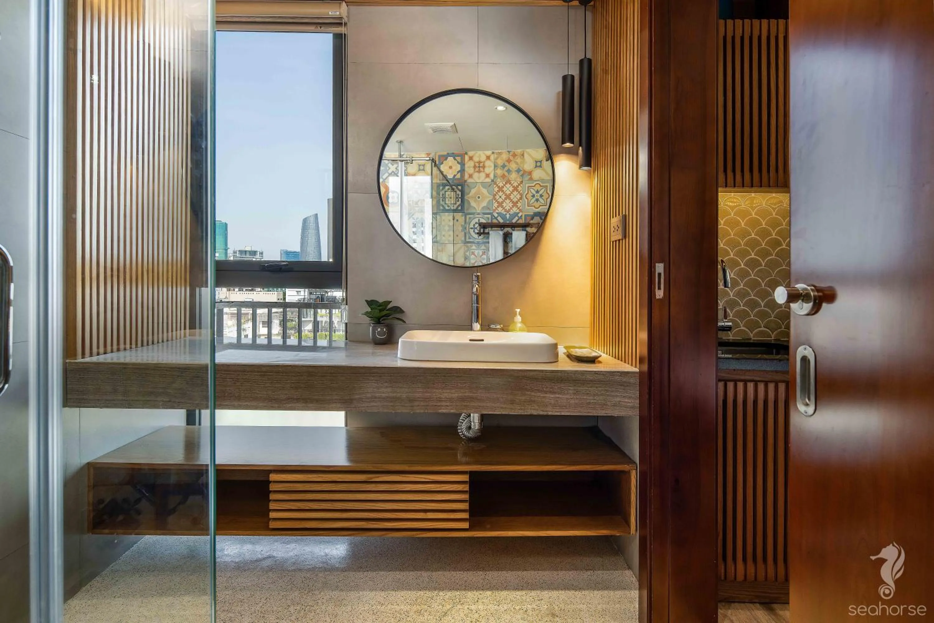 Bathroom in Seahorse Han Market Da Nang Apartment by Haviland