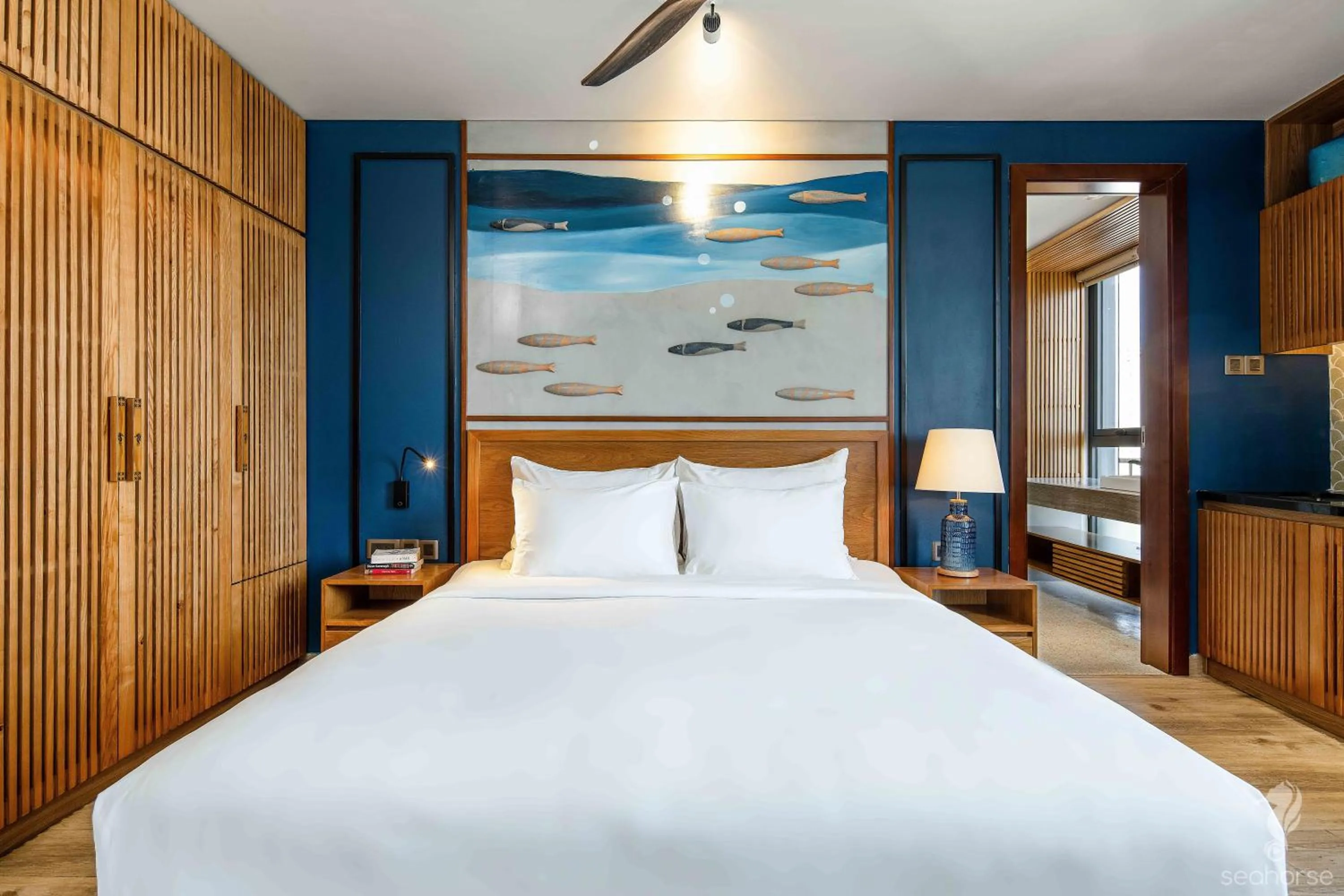 Bed in Seahorse Han Market Da Nang Apartment by Haviland