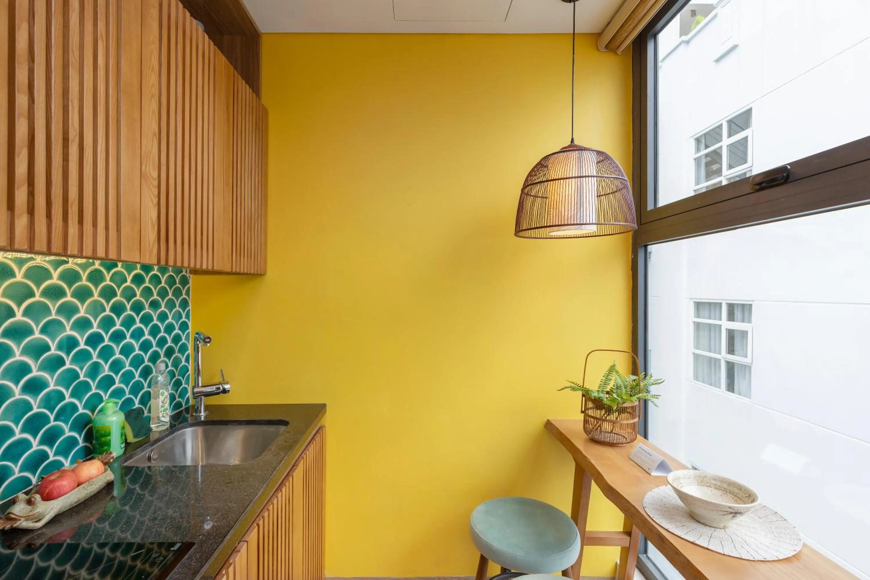 Kitchen or kitchenette in Seahorse Han Market Da Nang Apartment by Haviland