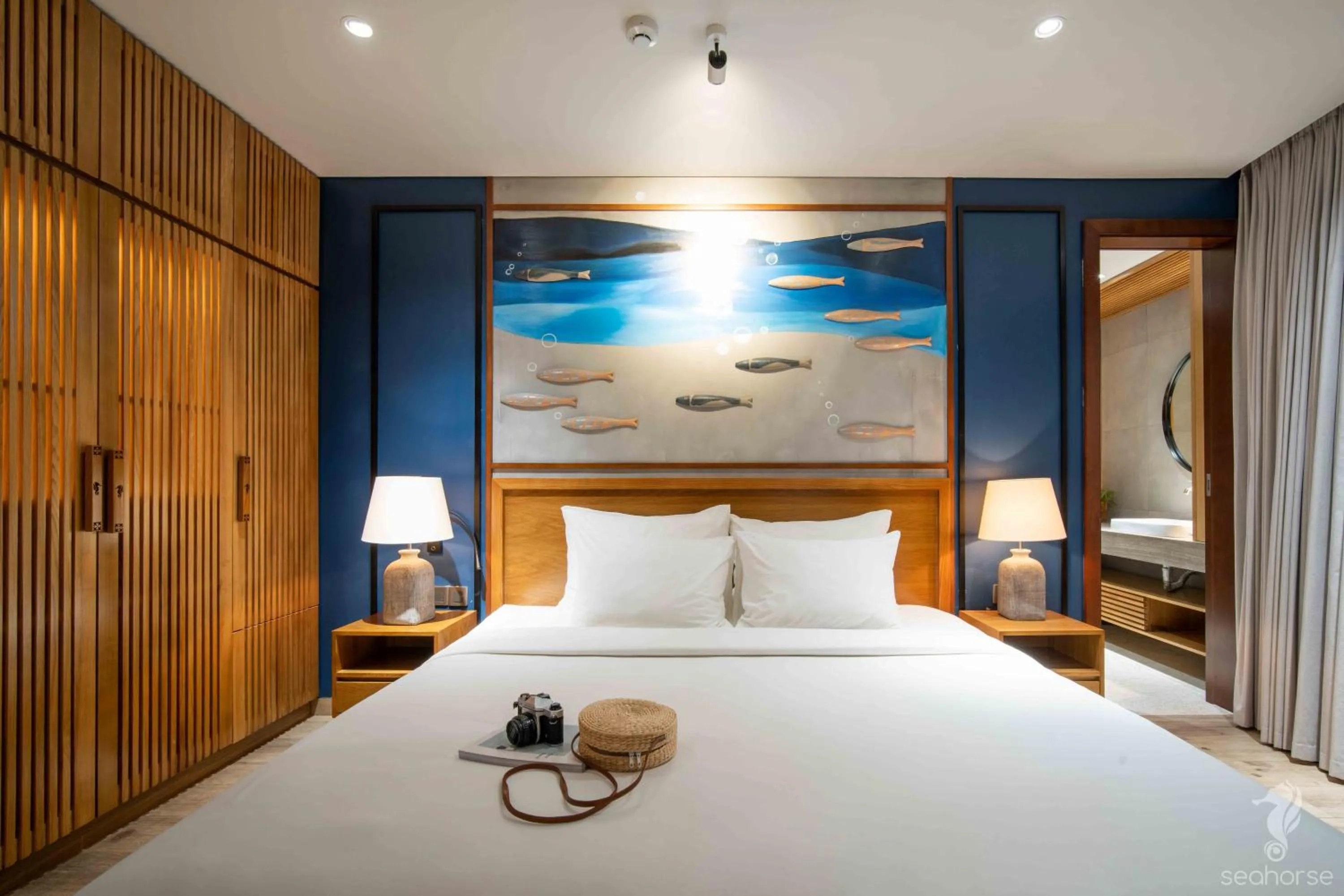 Bed in Seahorse Han Market Da Nang Apartment by Haviland