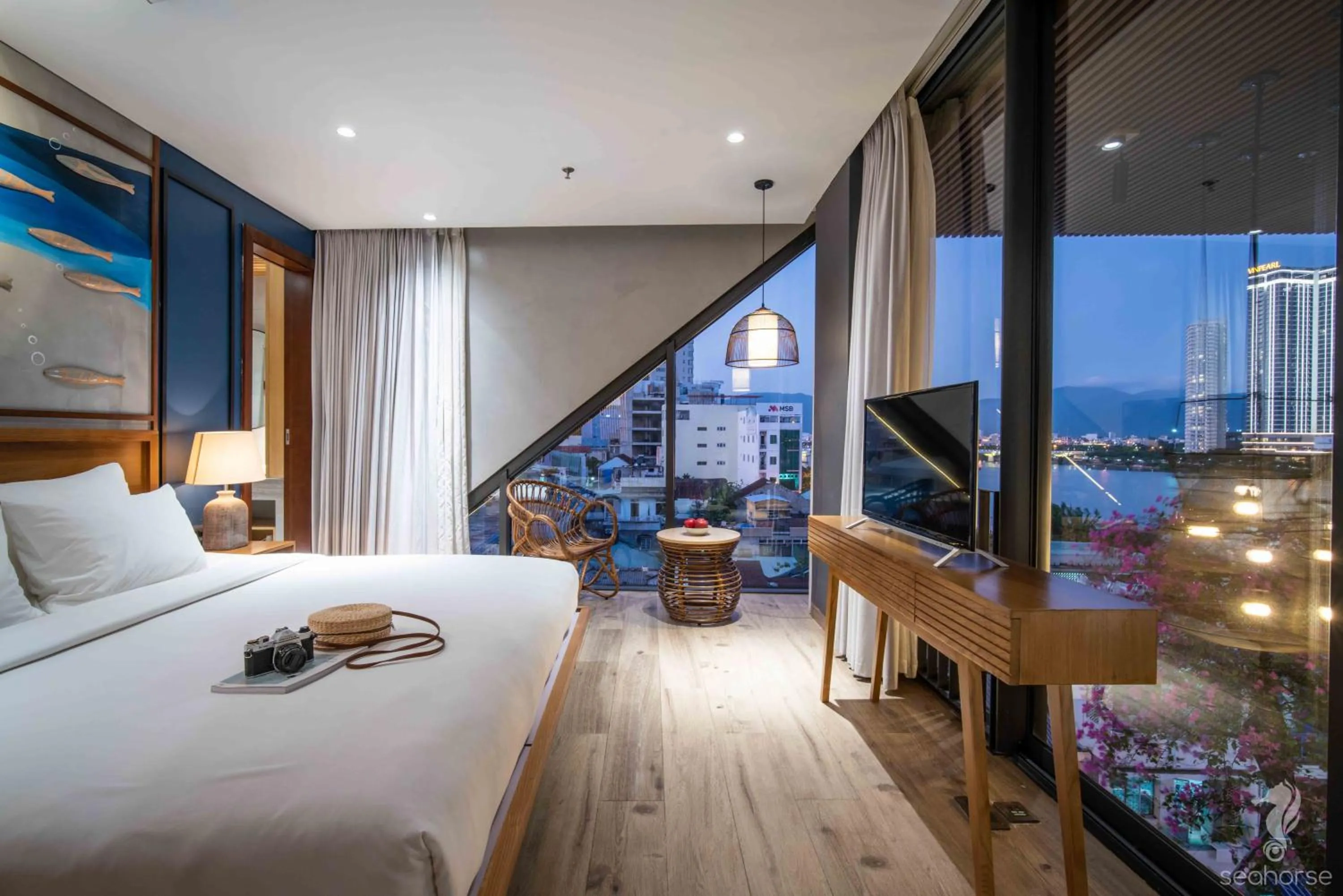 Bed in Seahorse Han Market Da Nang Apartment by Haviland