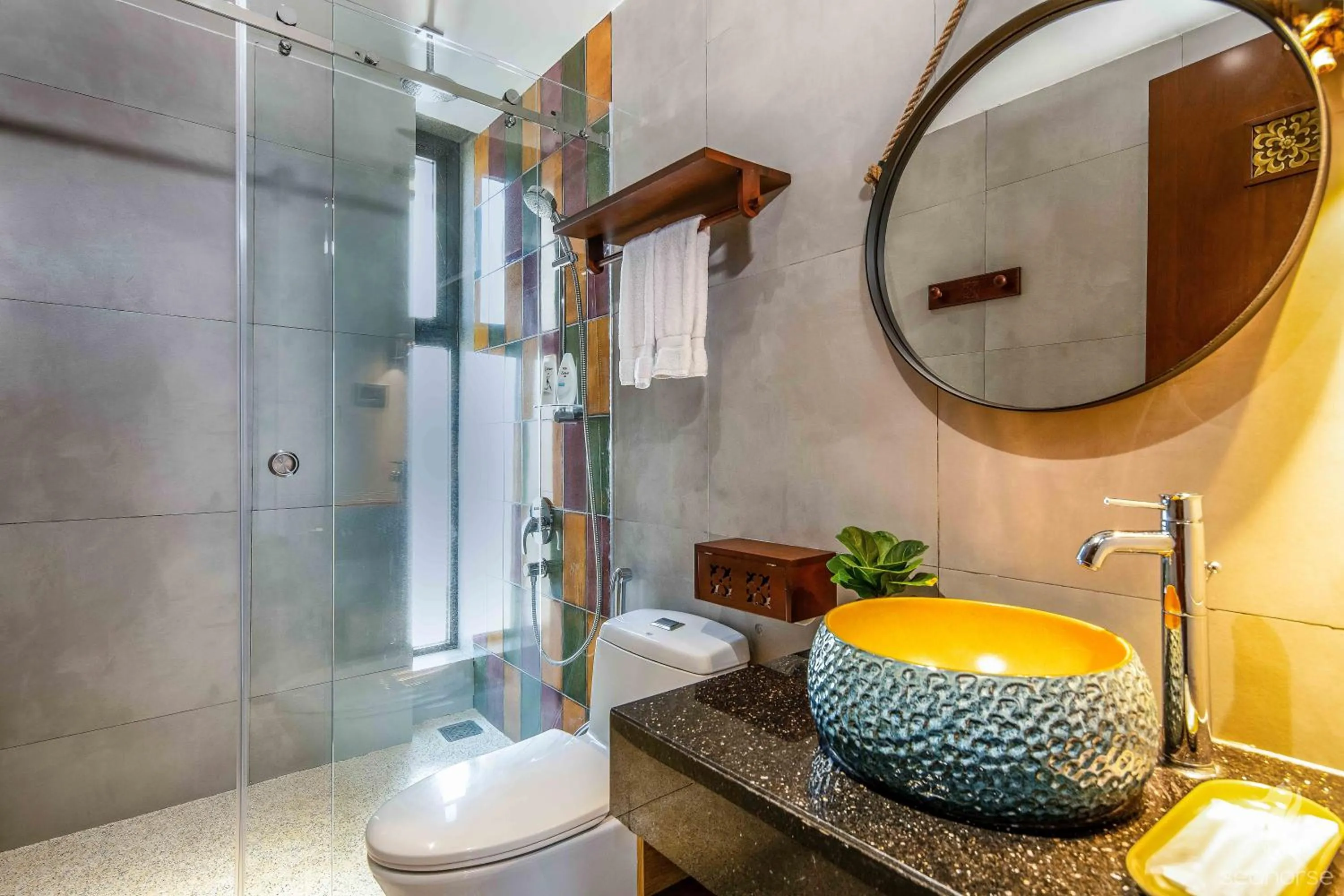 Shower in Seahorse Han Market Da Nang Apartment by Haviland
