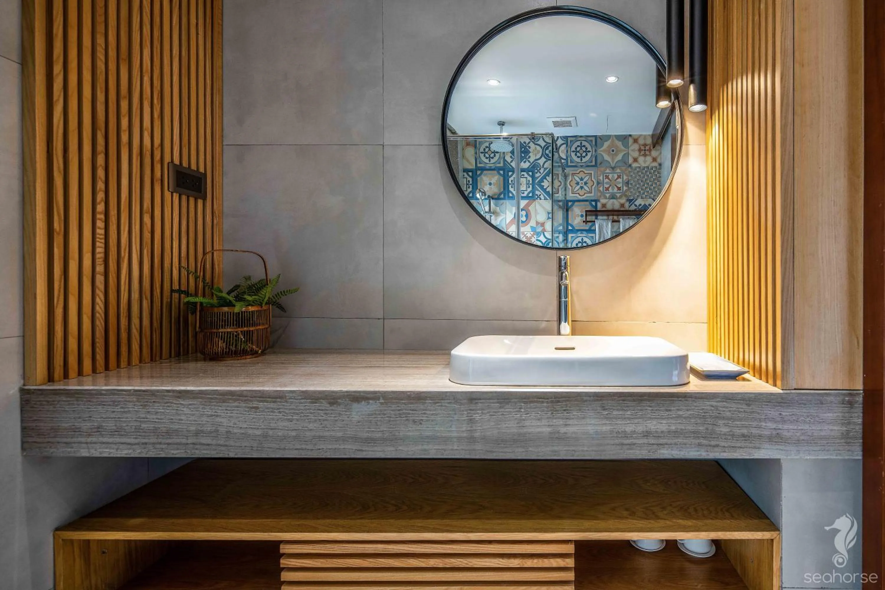 Bathroom in Seahorse Han Market Da Nang Apartment by Haviland