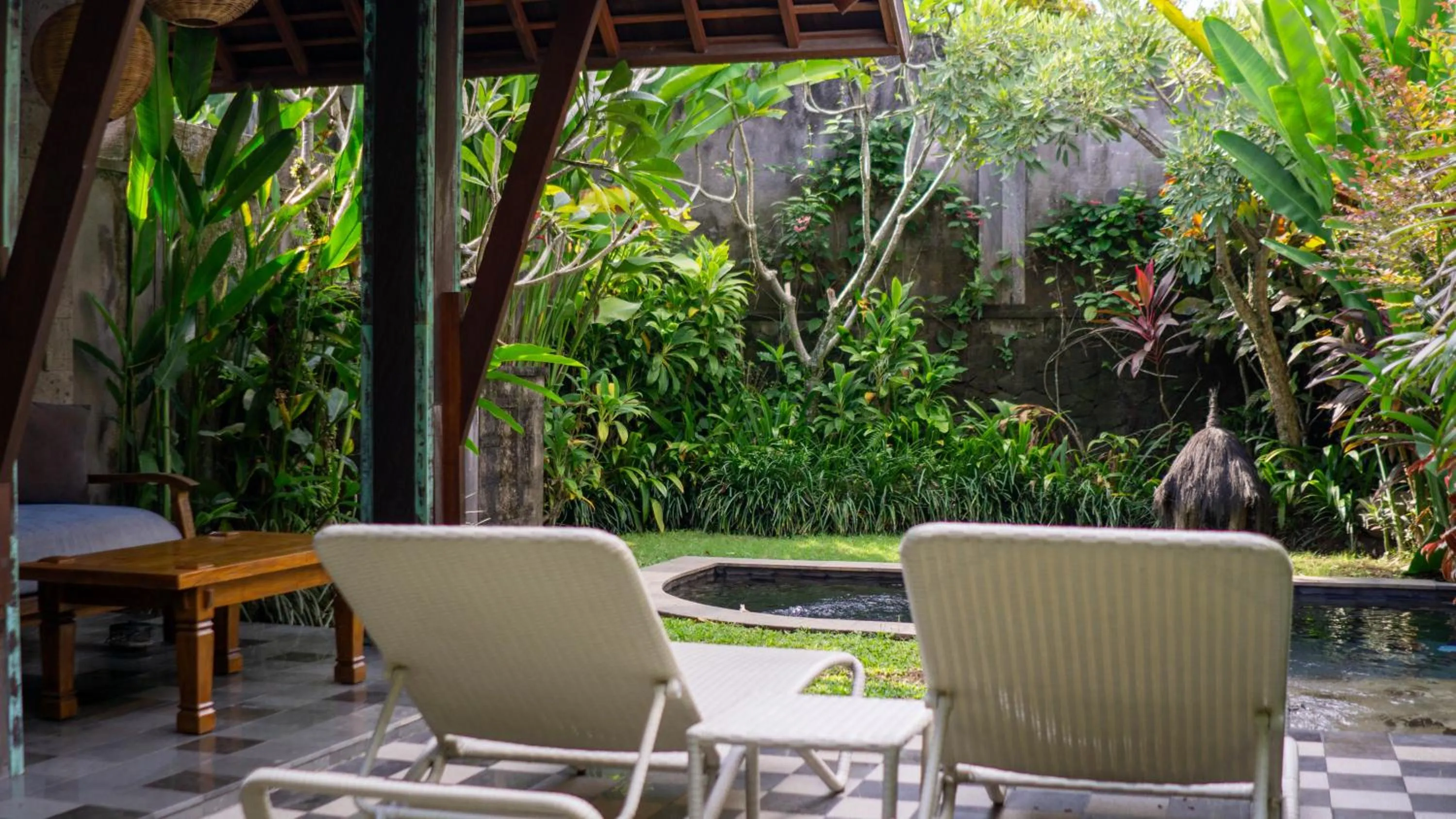 Garden view in Tejaprana Bisma - CHSE Certified