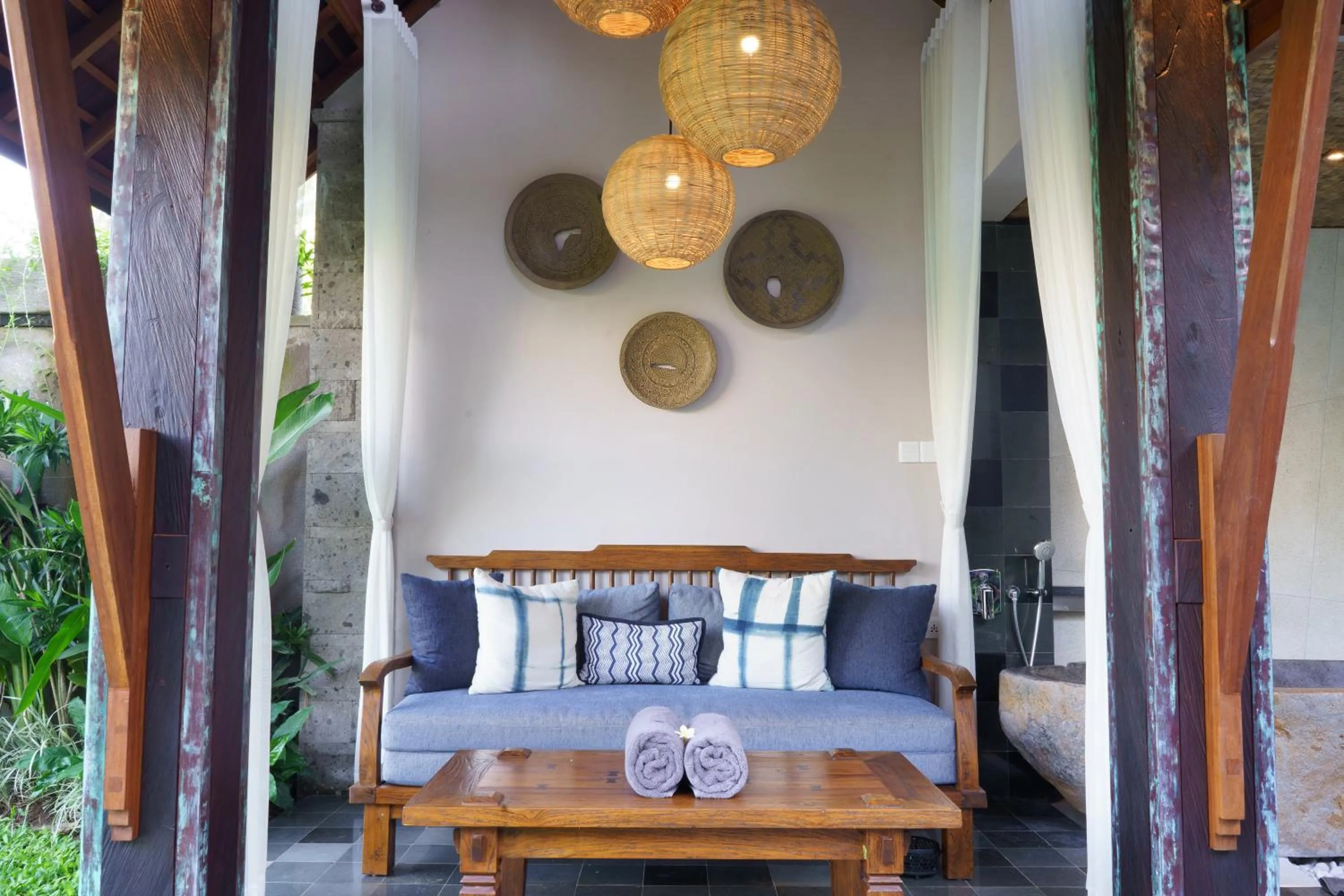 Seating area in Tejaprana Bisma - CHSE Certified