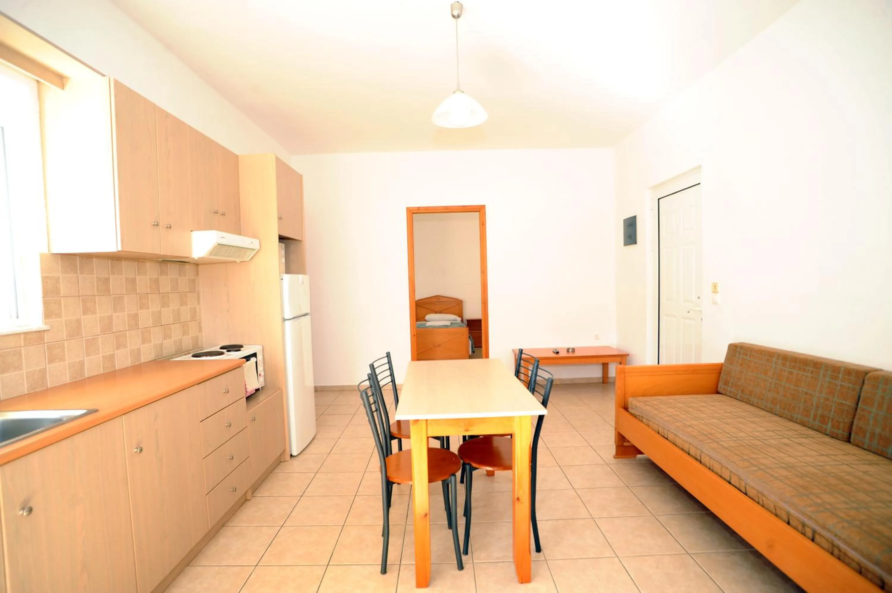 Kitchen or kitchenette in Evilion hotel