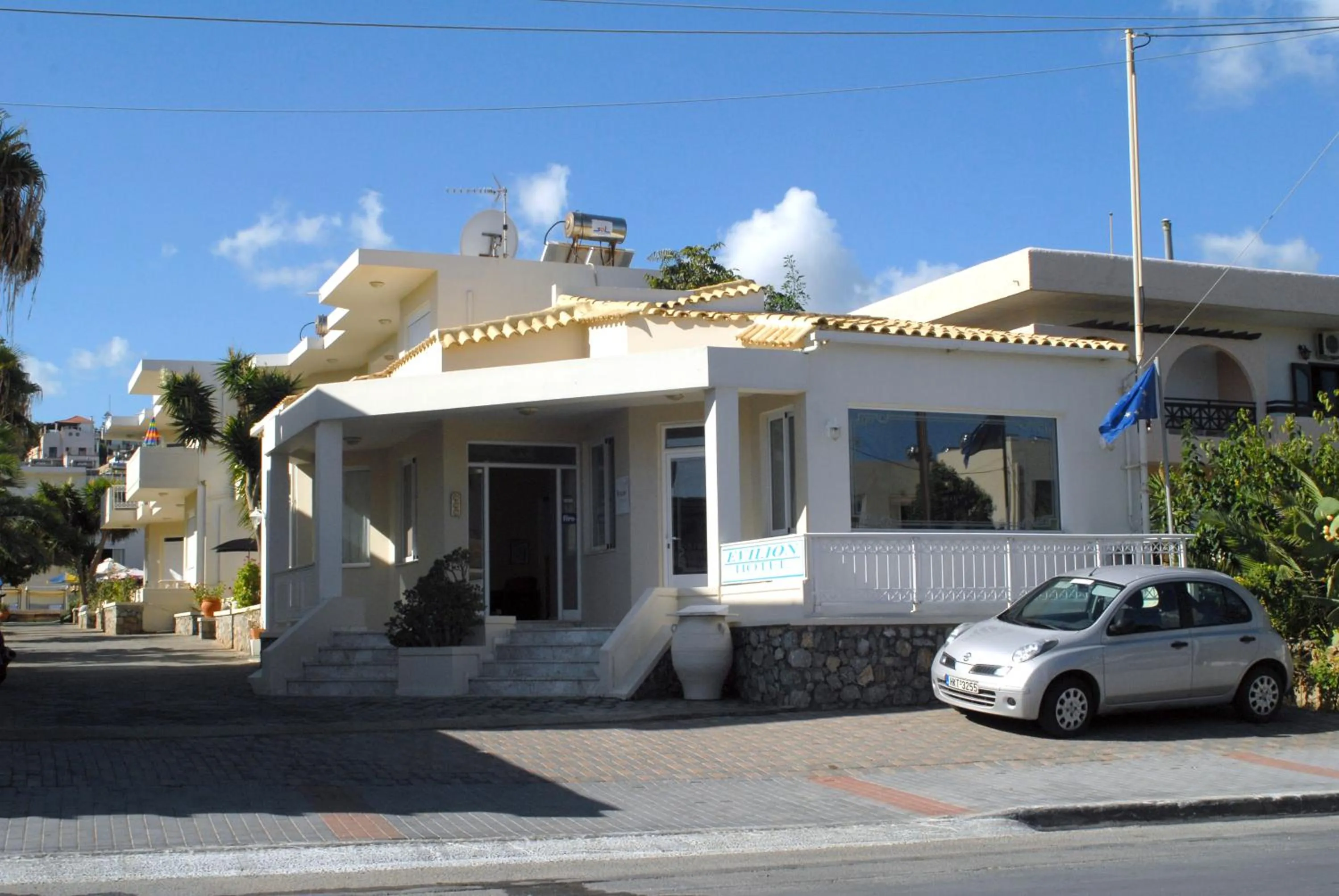 Facade/entrance in Evilion hotel