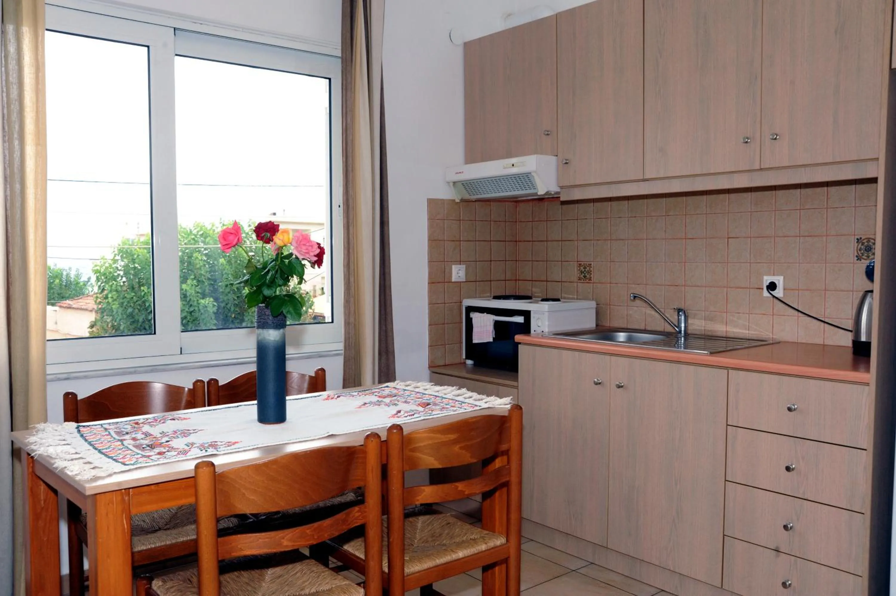 Kitchen or kitchenette in Evilion hotel