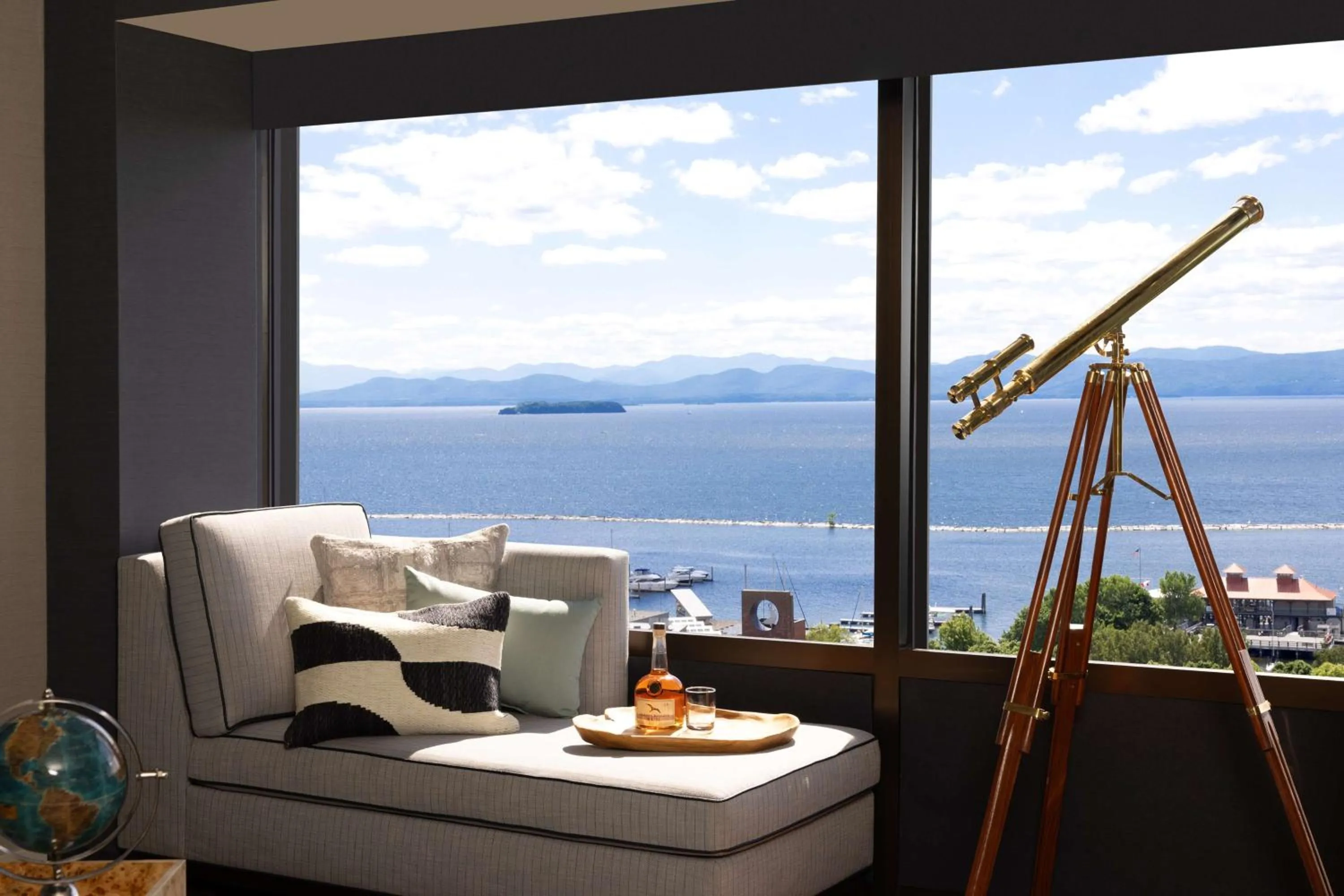 Living room in Hotel Champlain Burlington, Curio Collection by Hilton