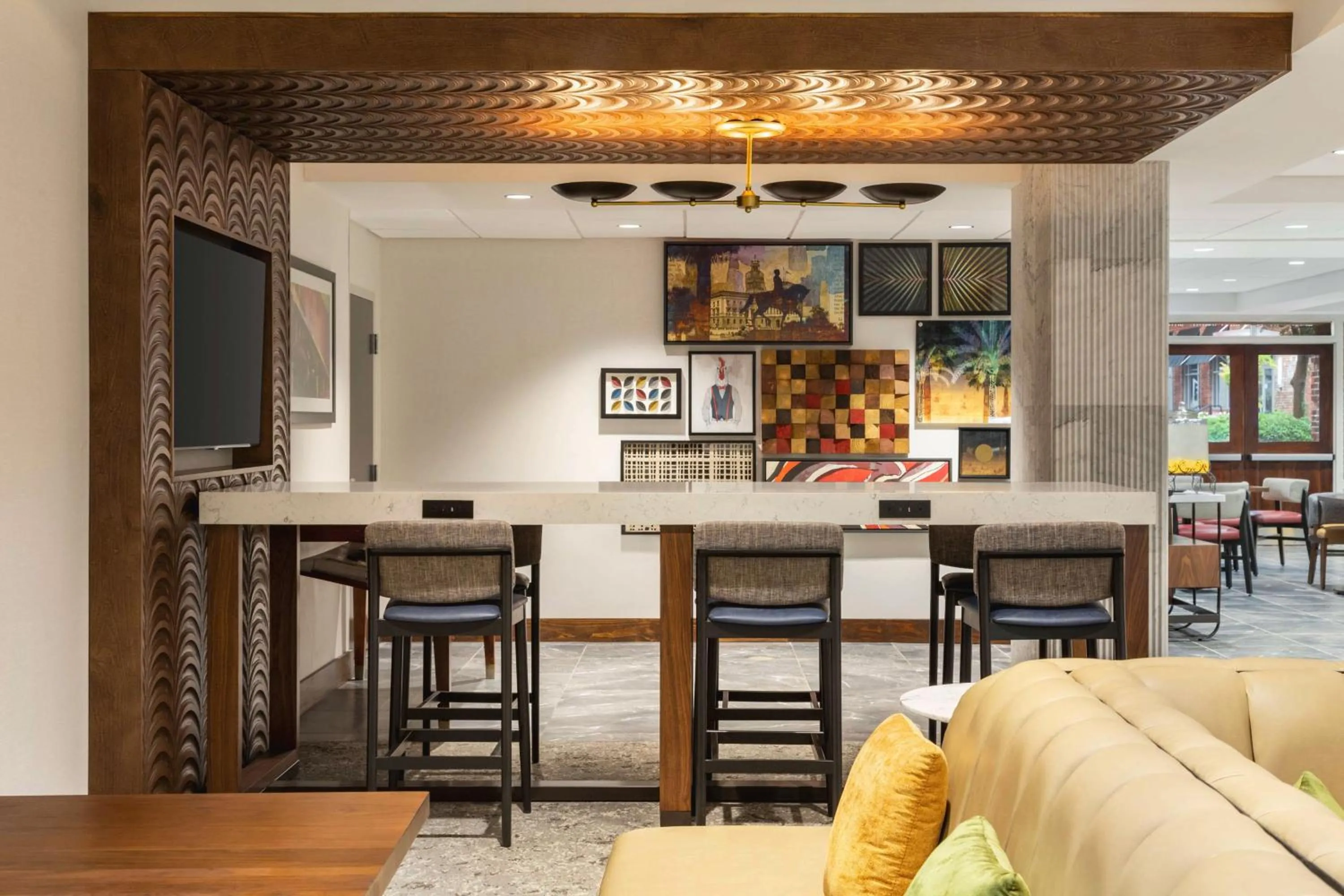 Lobby or reception in Hampton Inn Columbia-Downtown Historic District