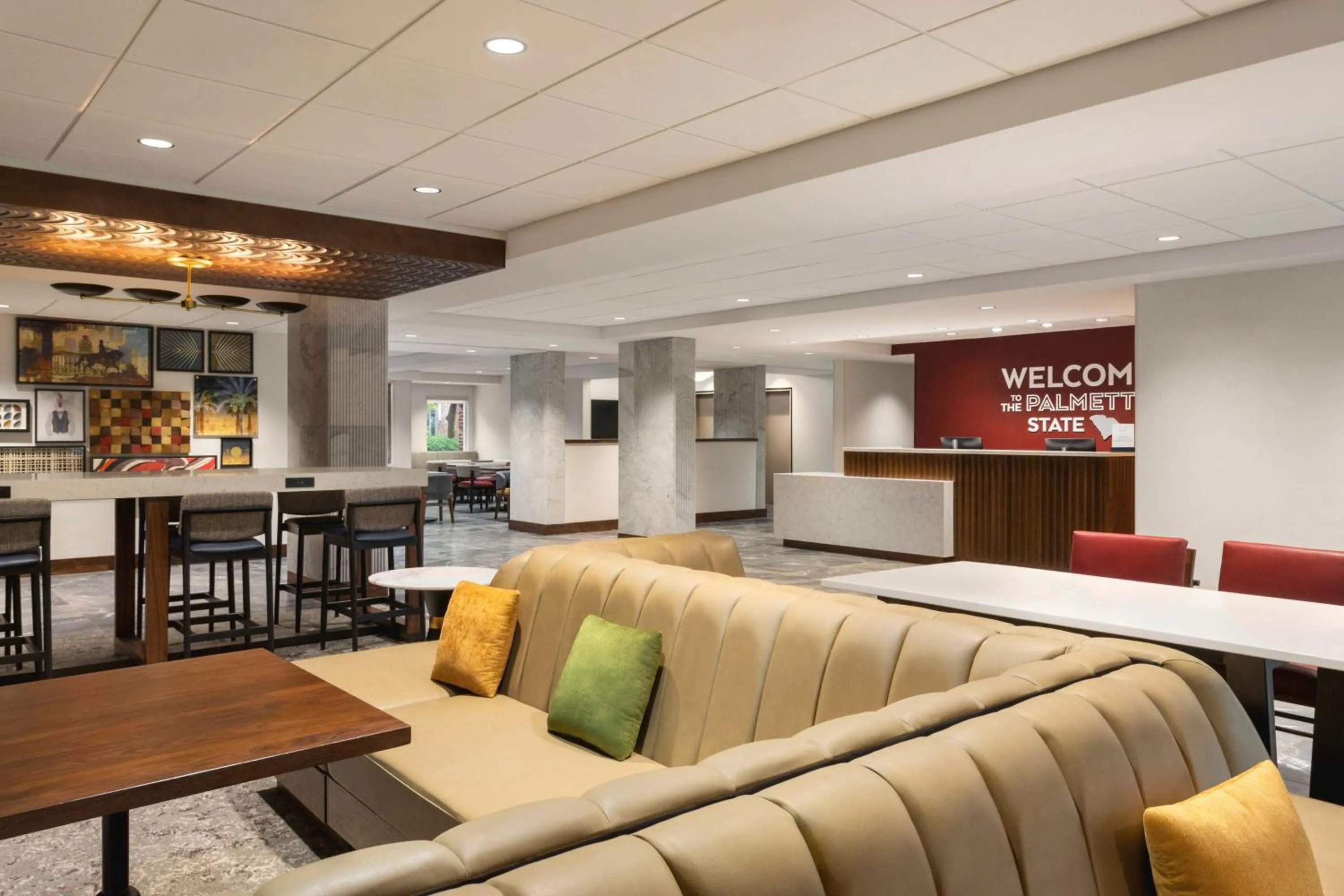 Lobby or reception in Hampton Inn Columbia-Downtown Historic District