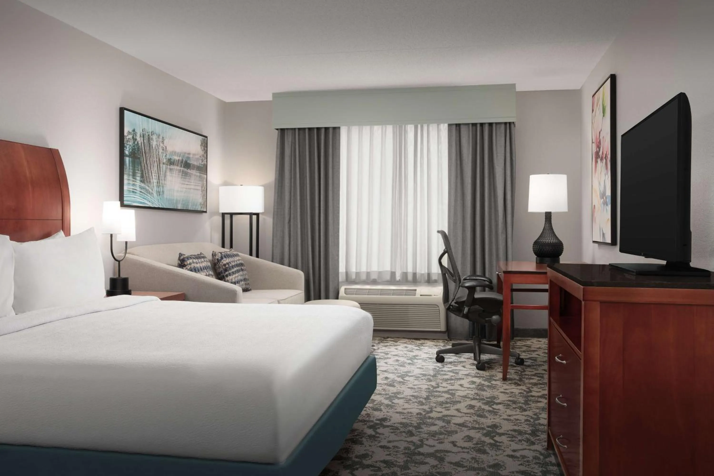 Living room, Bed in Hilton Garden Inn Columbia/Harbison