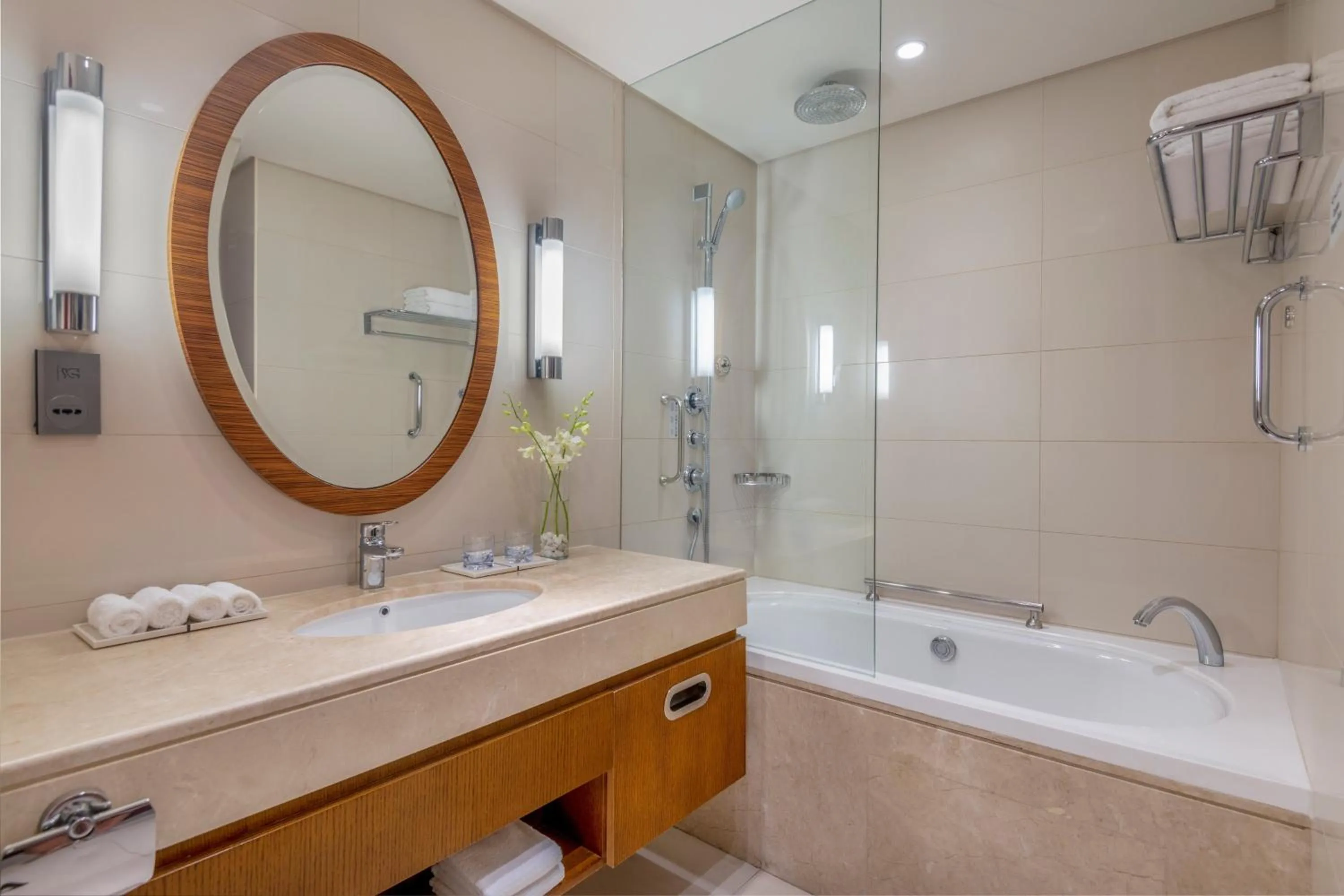 Bathroom in Crowne Plaza Doha - The Business Park by IHG
