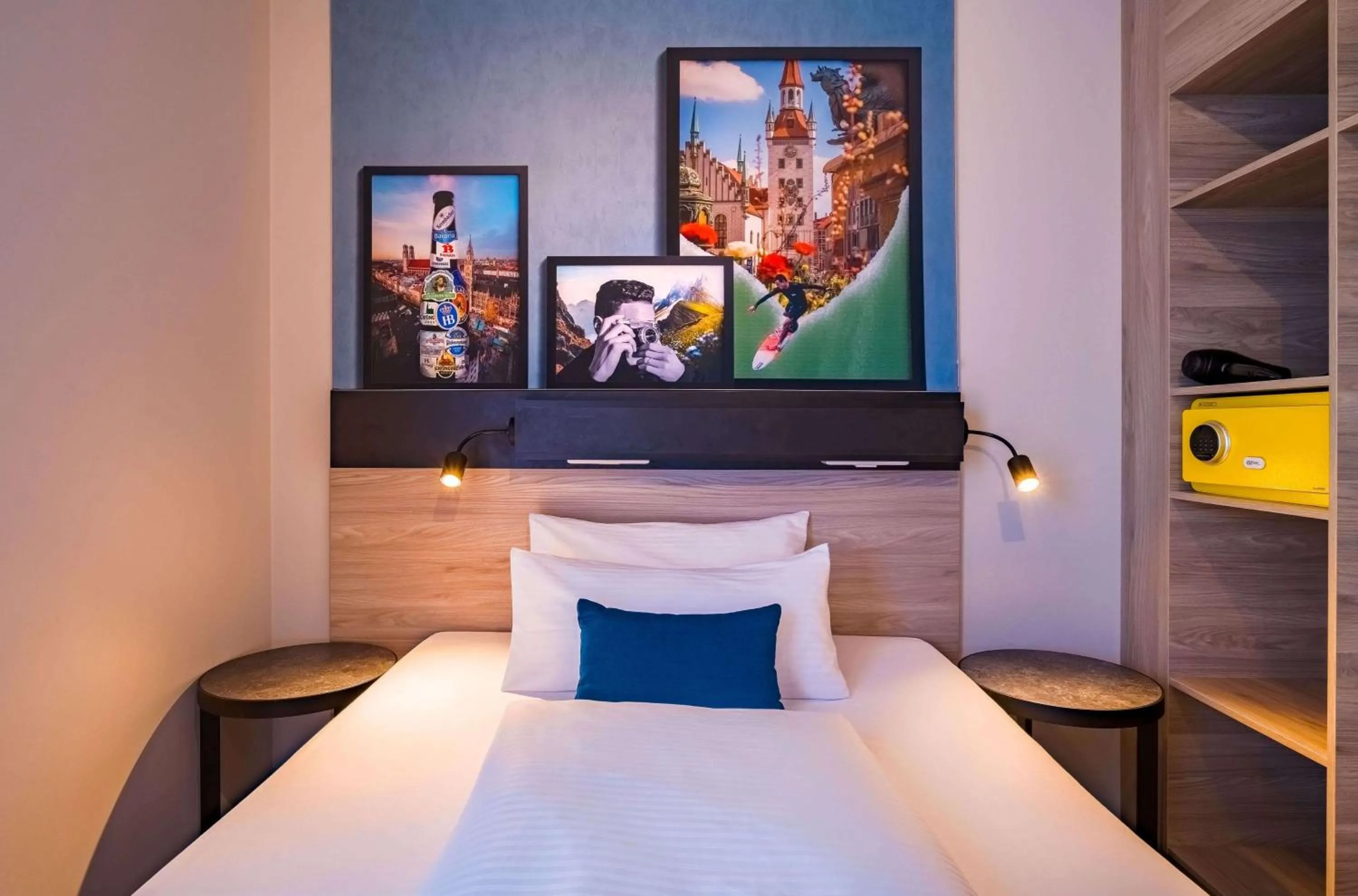 Photo of the whole room, Bed in Ramada Encore by Wyndham Munich Messe