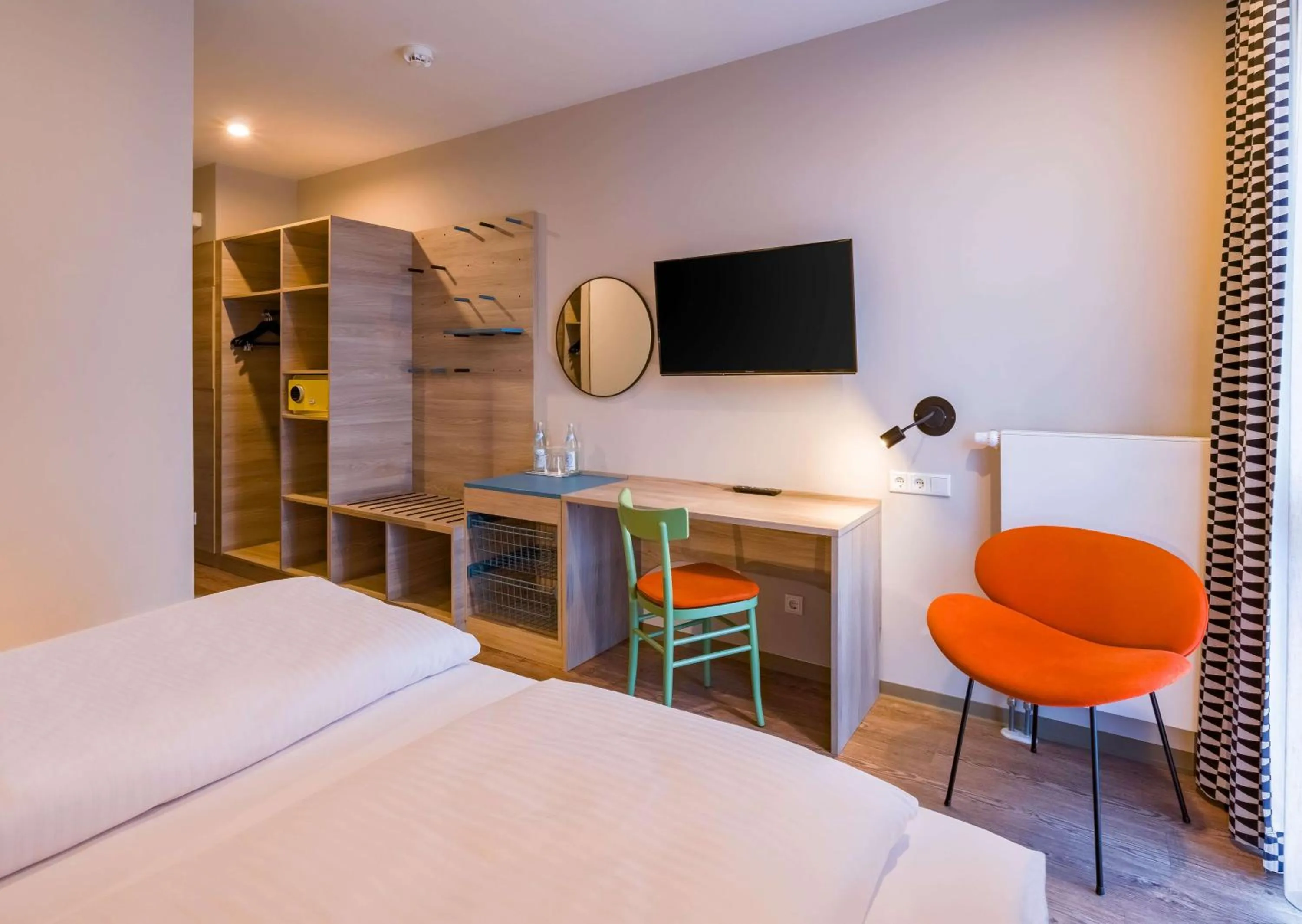 Bedroom, Bed in Ramada Encore by Wyndham Munich Messe