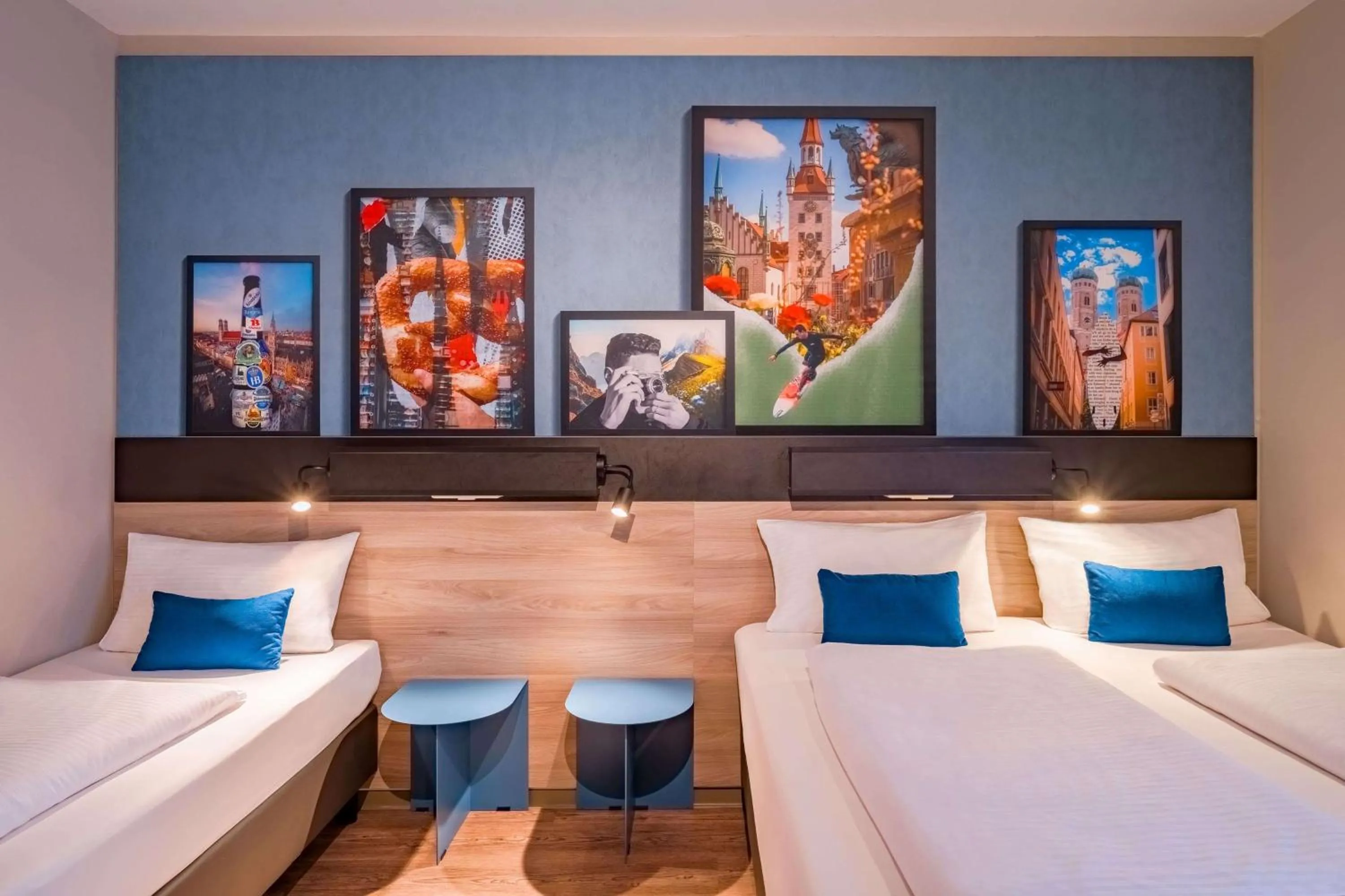 Photo of the whole room, Bed in Ramada Encore by Wyndham Munich Messe