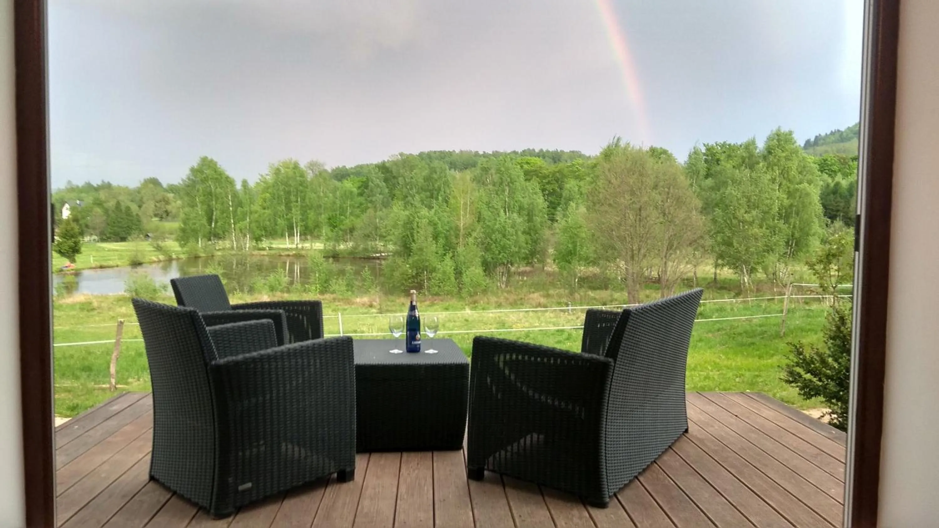 Balcony/Terrace in Blu Raj - domy w Sudetach
