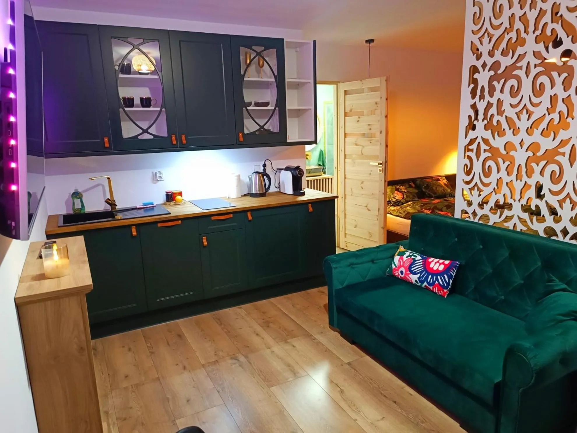 Kitchen or kitchenette in Blu Raj - domy w Sudetach