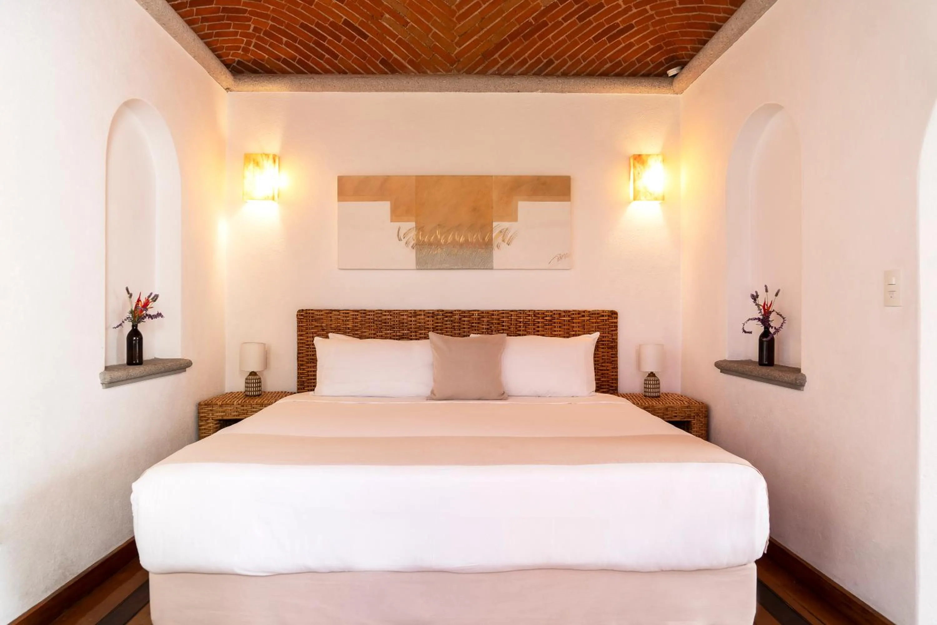 Photo of the whole room, Bed in Posada del Tepozteco - Hotel & Gallery