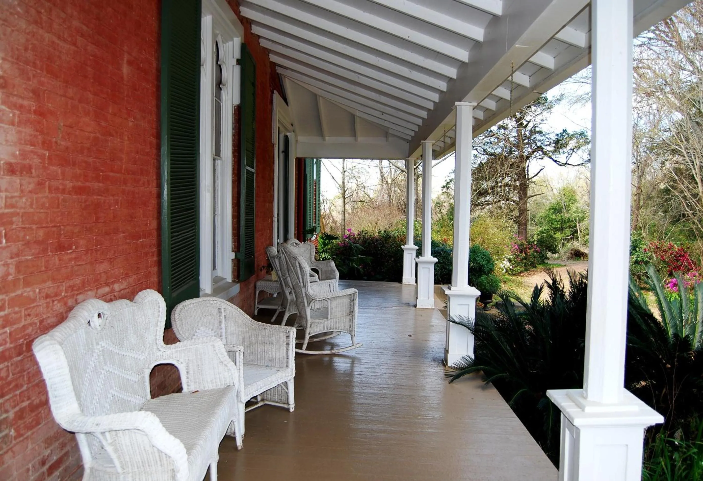 Facade/entrance in Glenfield Plantation Historic Antebellum Bed and Breakfast