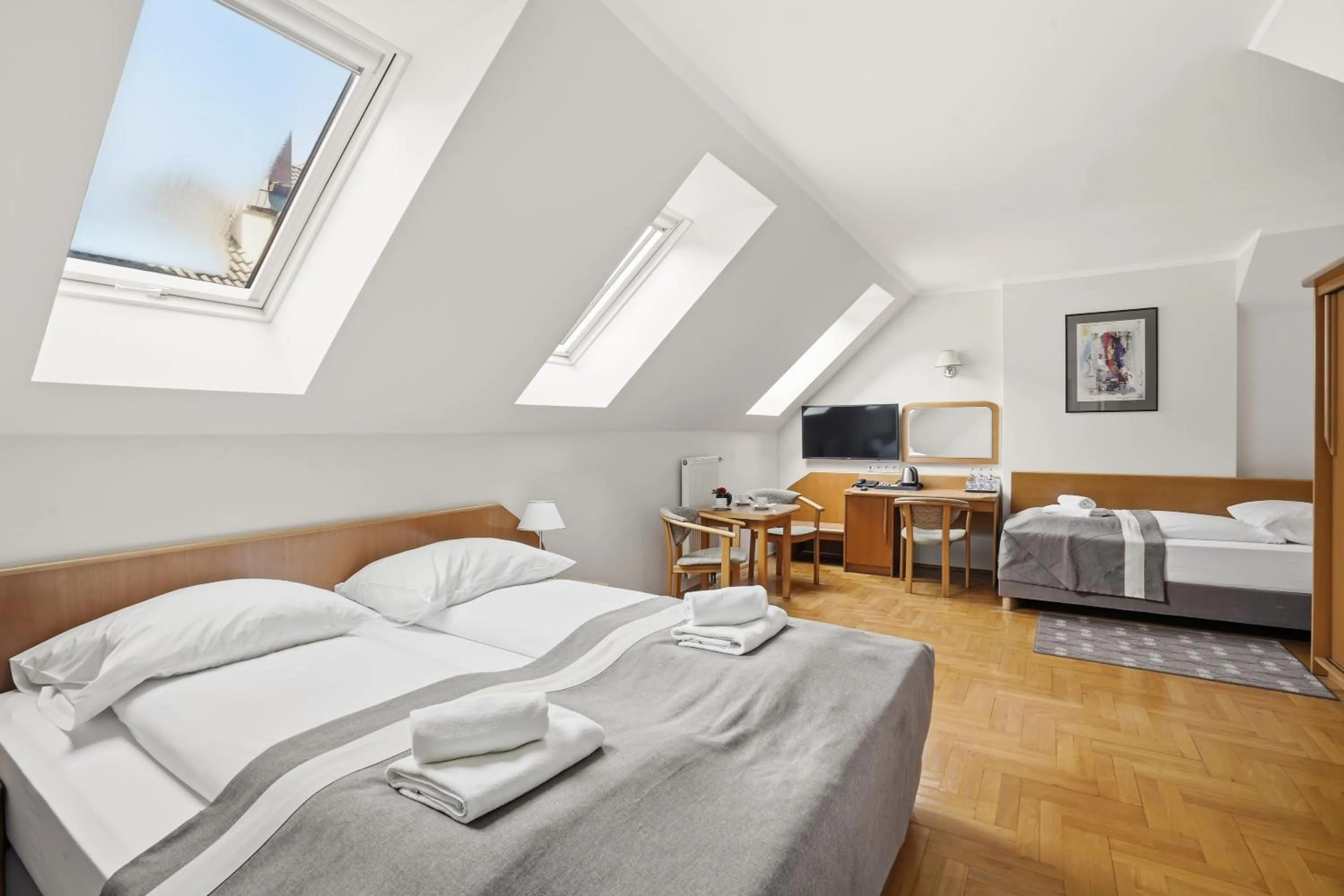 Bed in Hotel Bielany