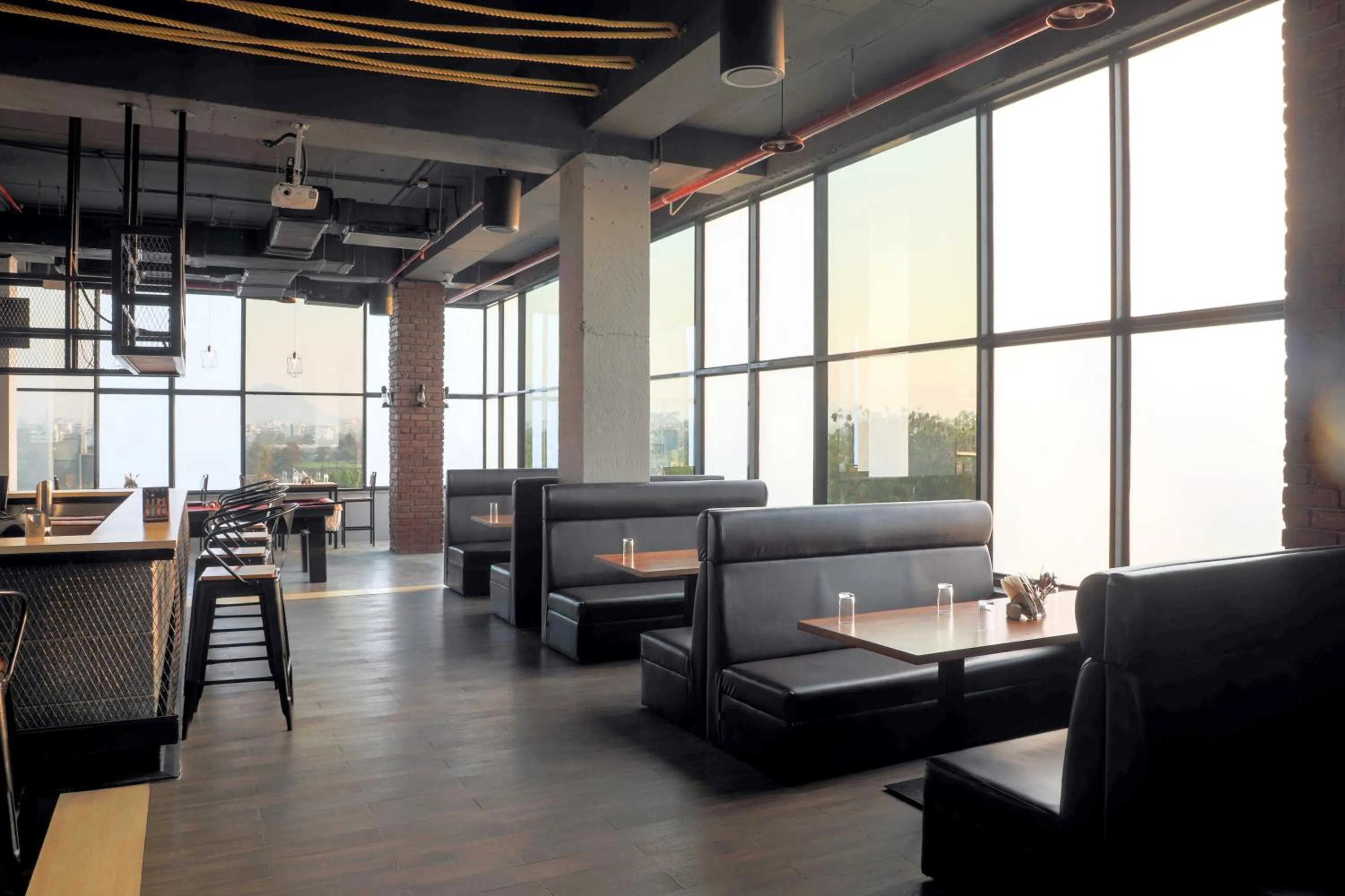 Seating area in The Vern at BLVD