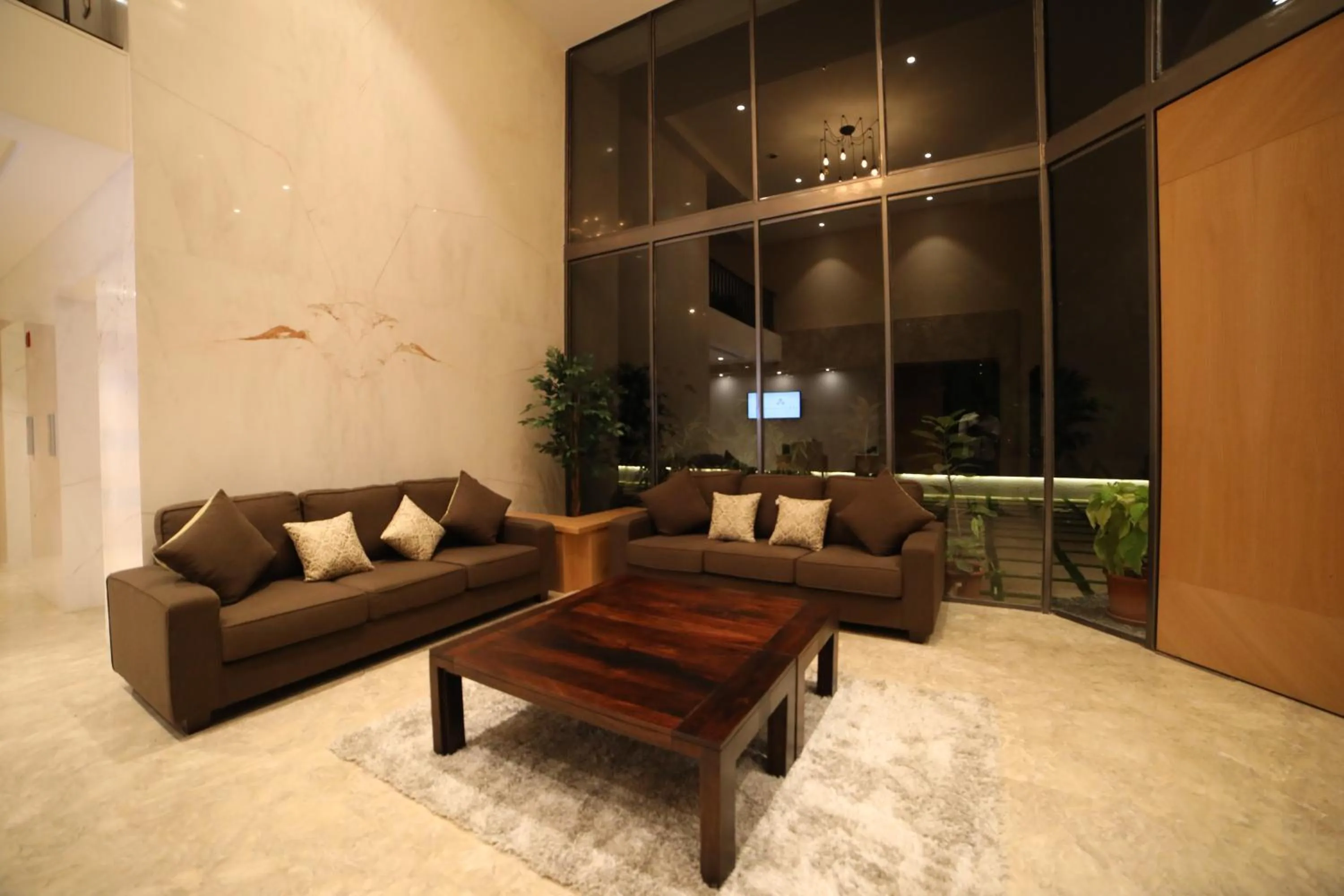 Seating area in The Vern at BLVD