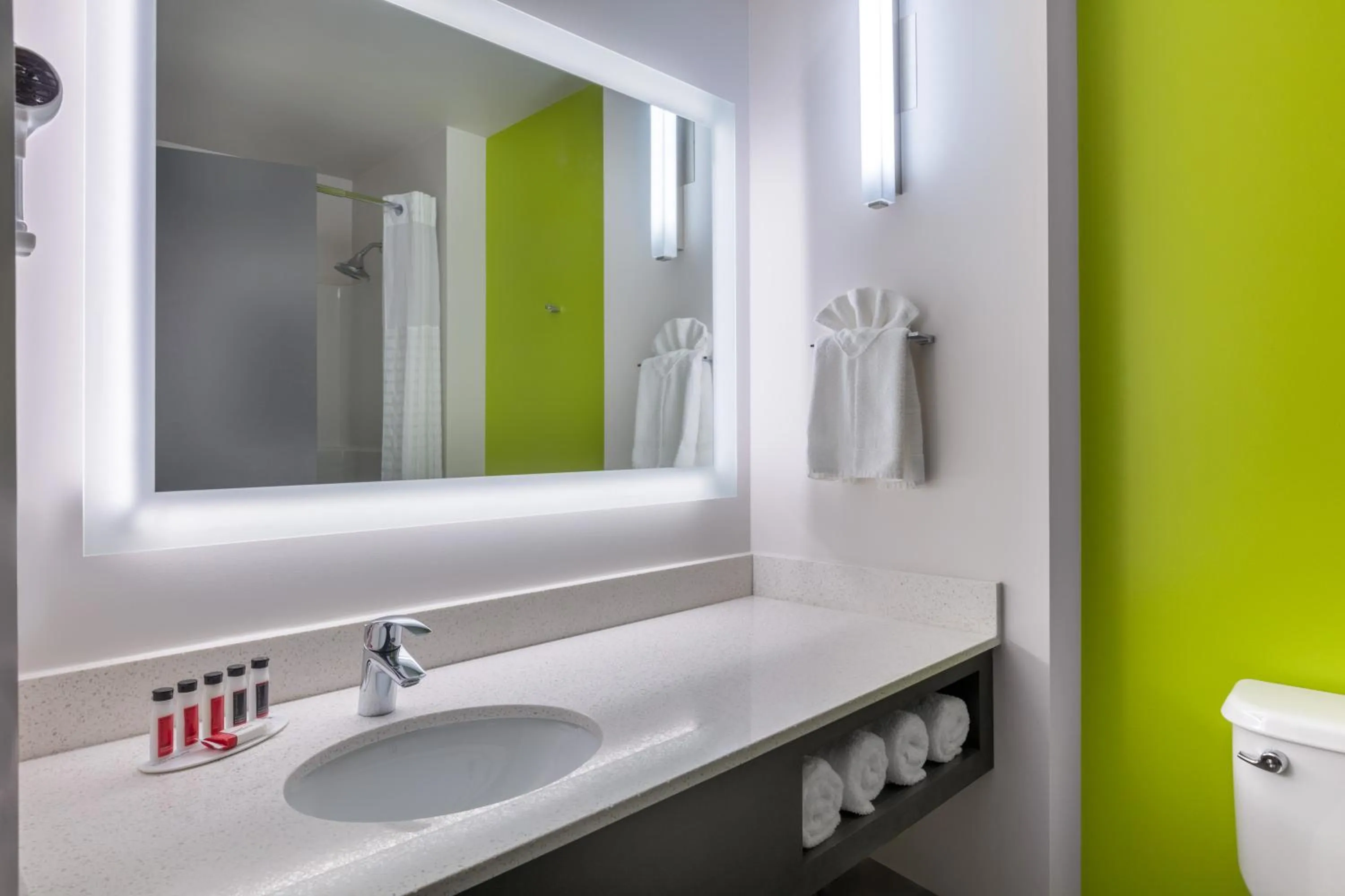 Bathroom in Super 8 by Wyndham Winnipeg East MB