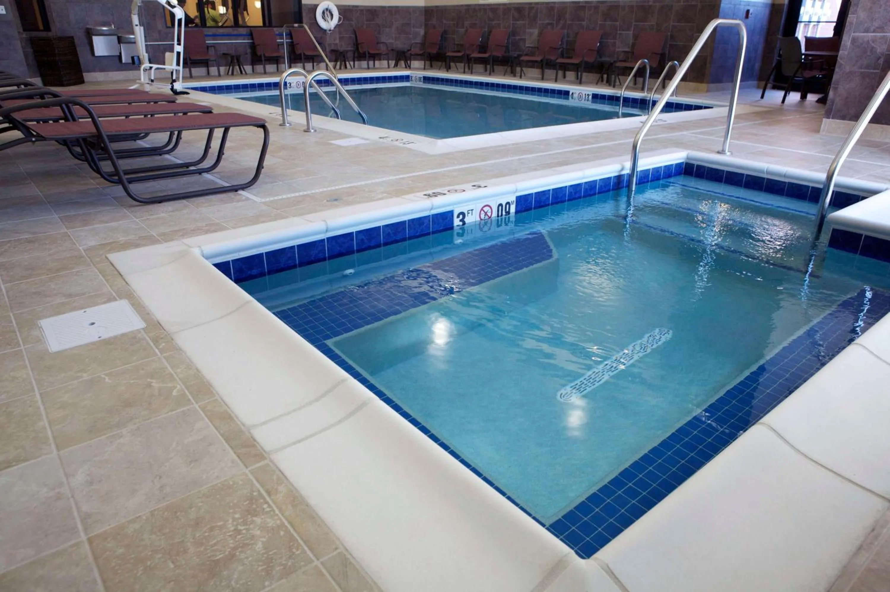 Pool view in Homewood Suites by Hilton Coralville - Iowa River Landing