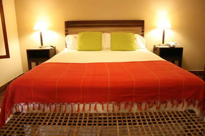 Bed in Hostería Posada del Sol