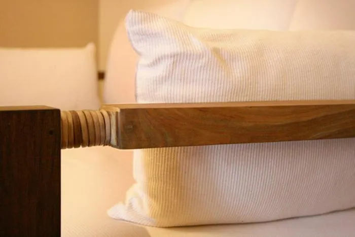 Bed in Hostería Posada del Sol