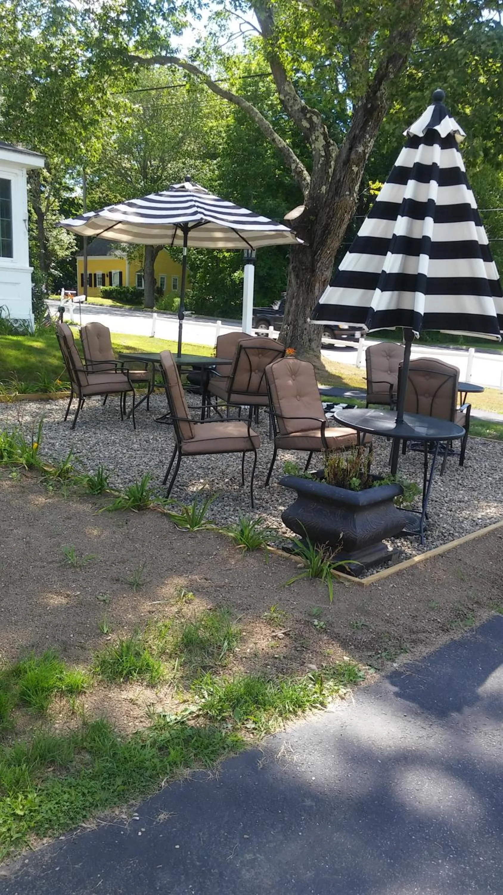 Patio in Starlight Lodge at Rockport Harbor