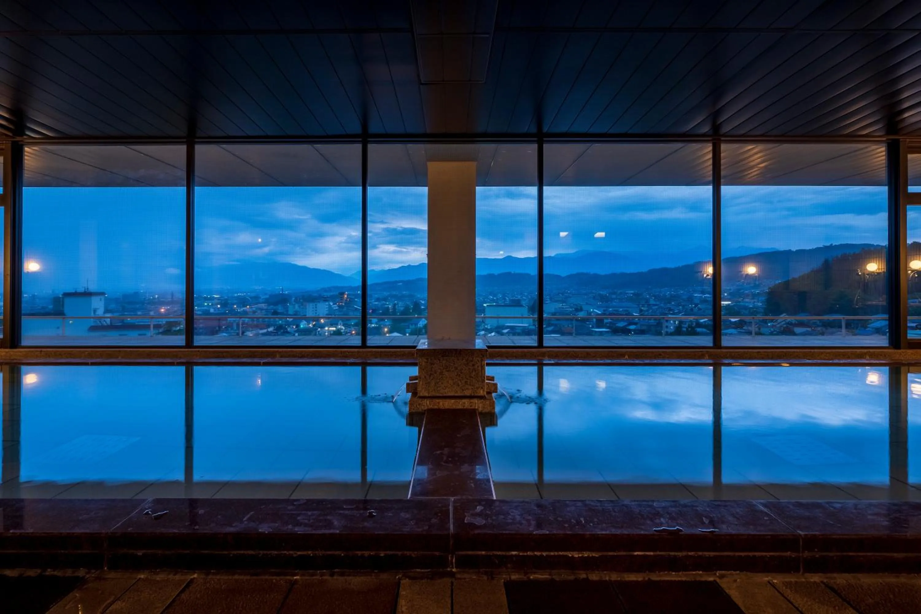 Hot Spring Bath in onsen hotel OMOTO
