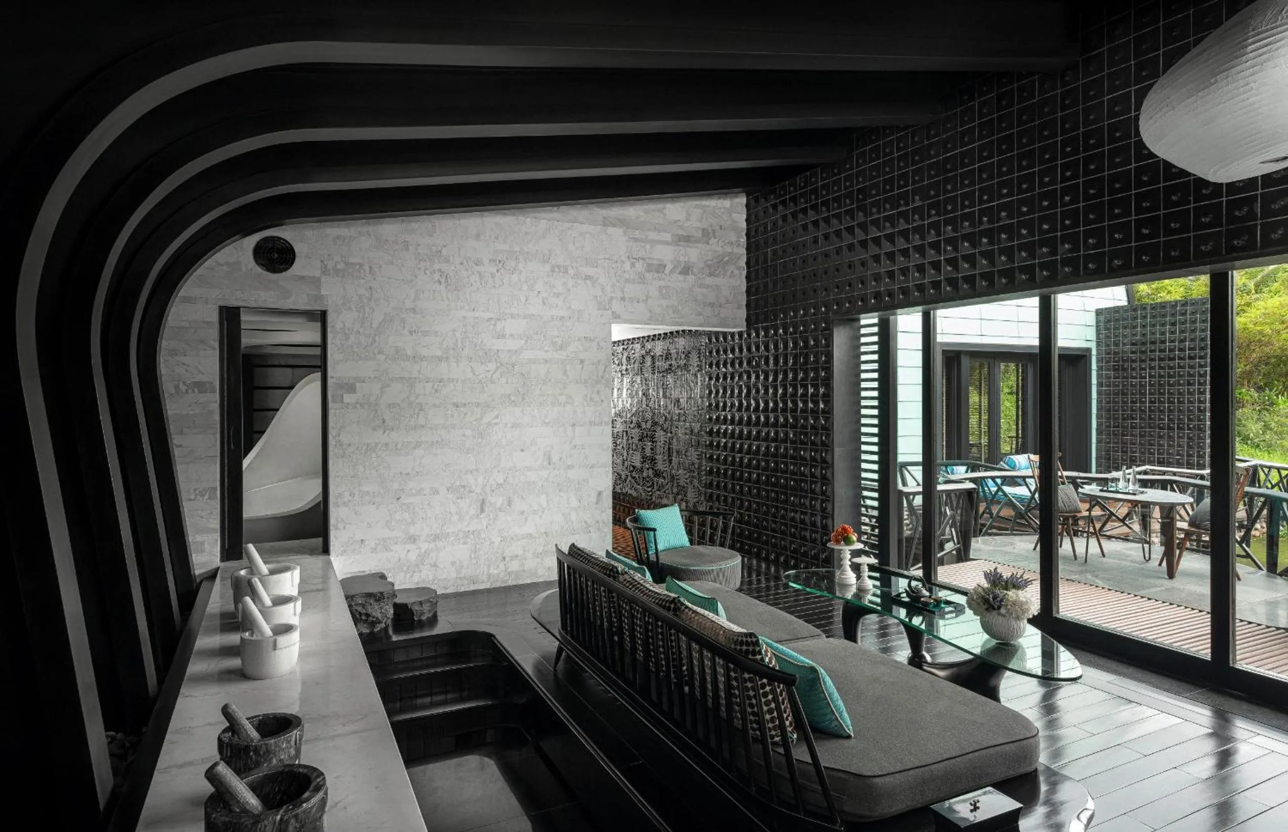 Living room in InterContinental Danang Sun Peninsula Resort by IHG