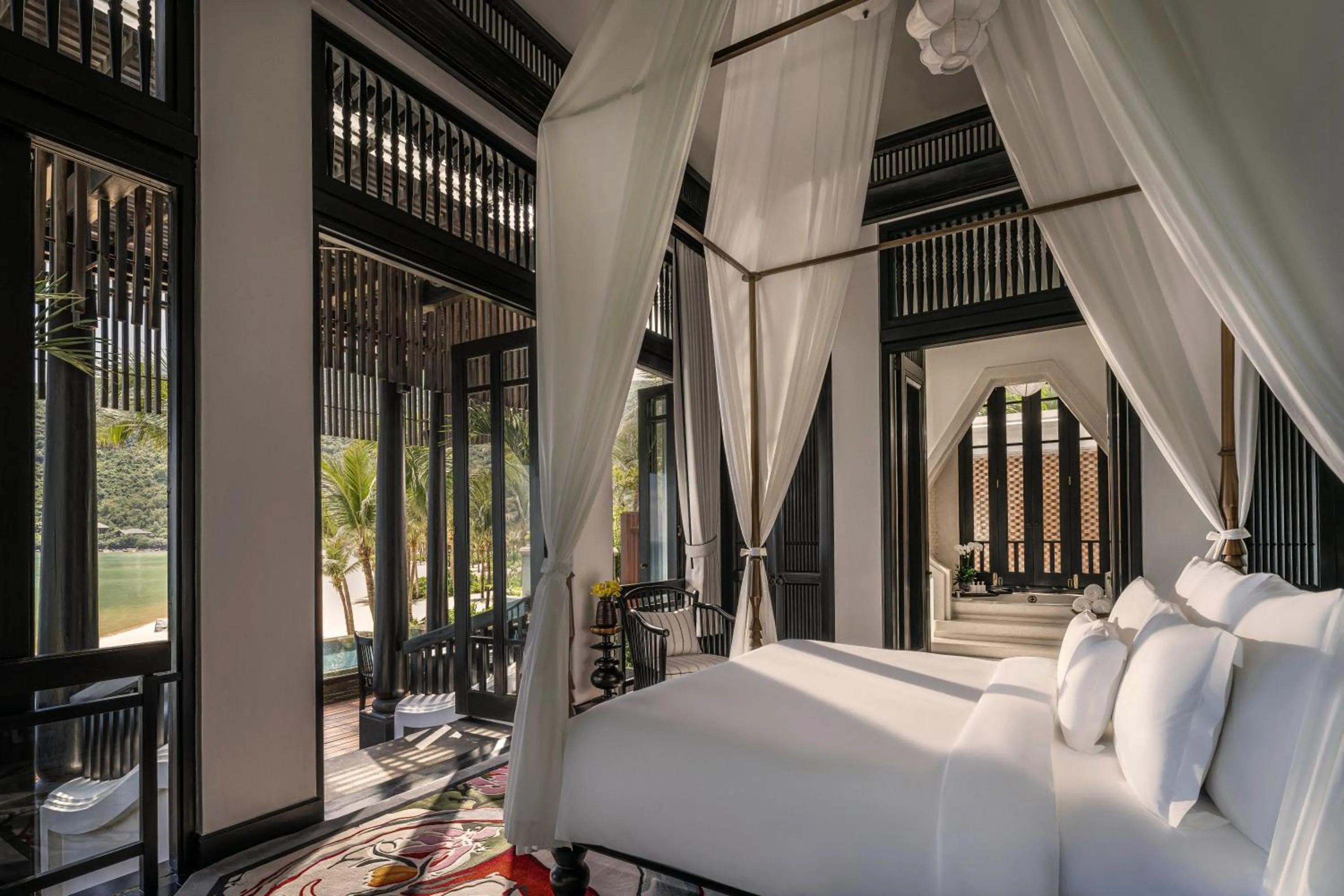 Patio, Bed in InterContinental Danang Sun Peninsula Resort by IHG