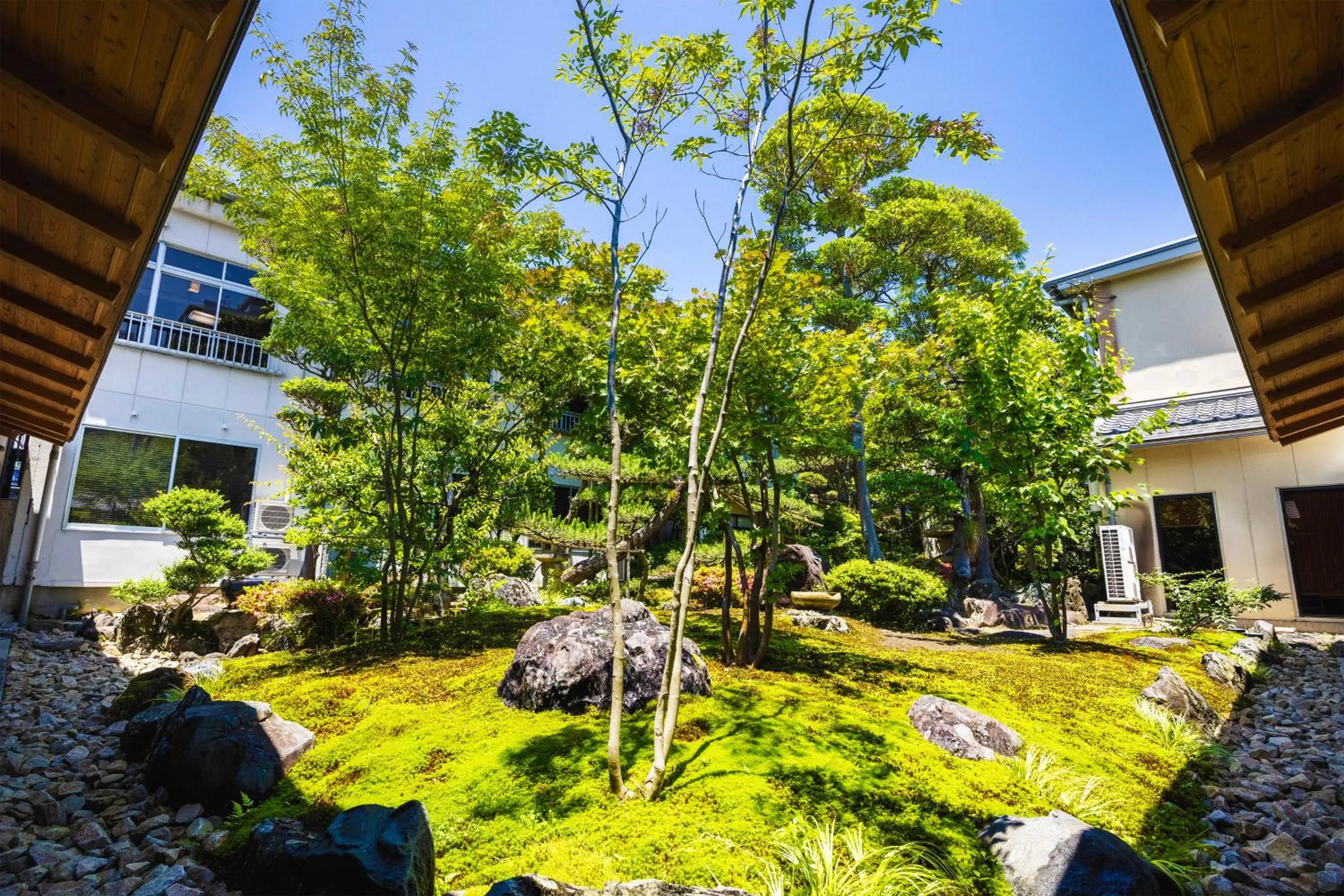 Garden view in Ryokan Marumo