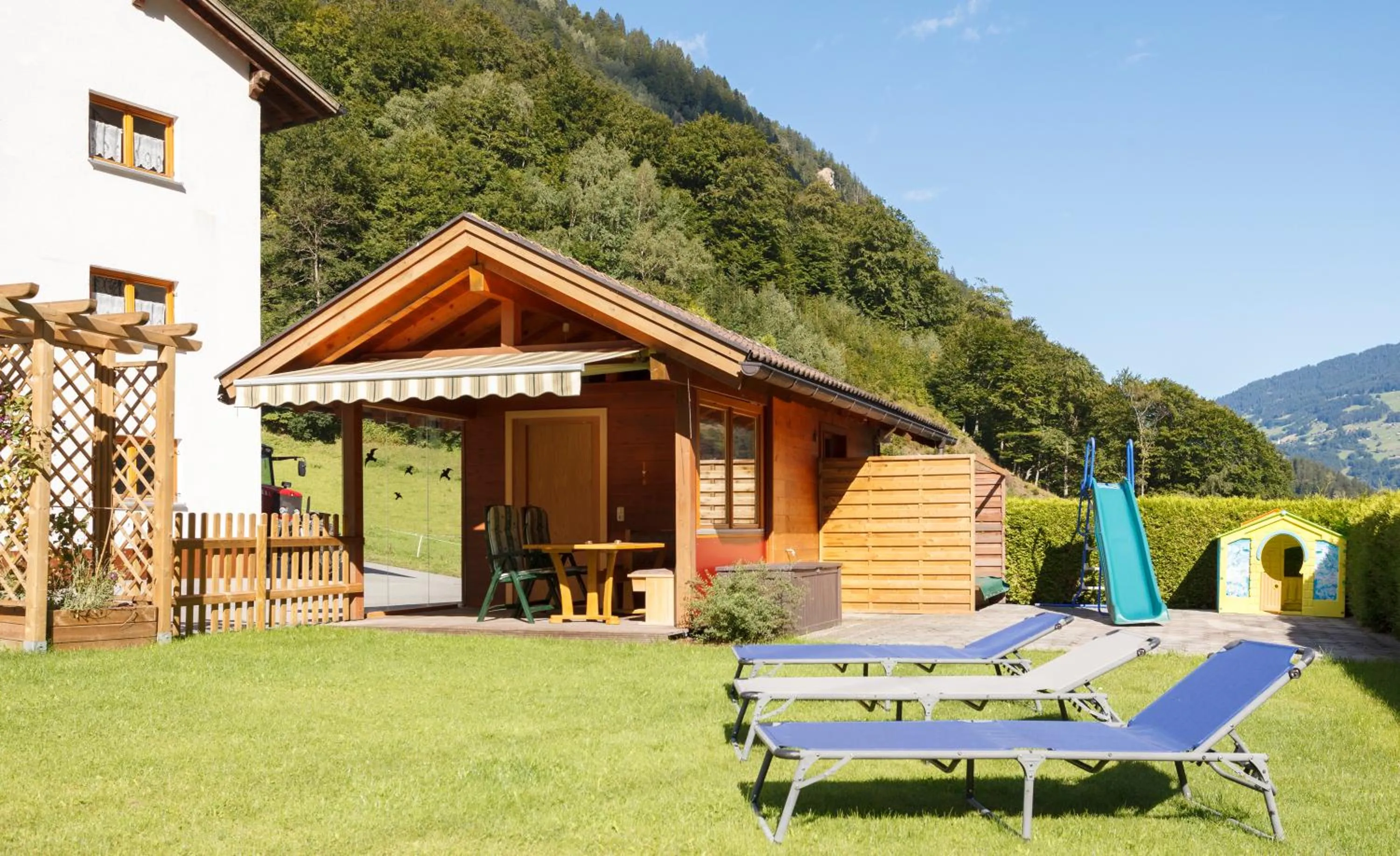 Garden view in Haus Gafrina