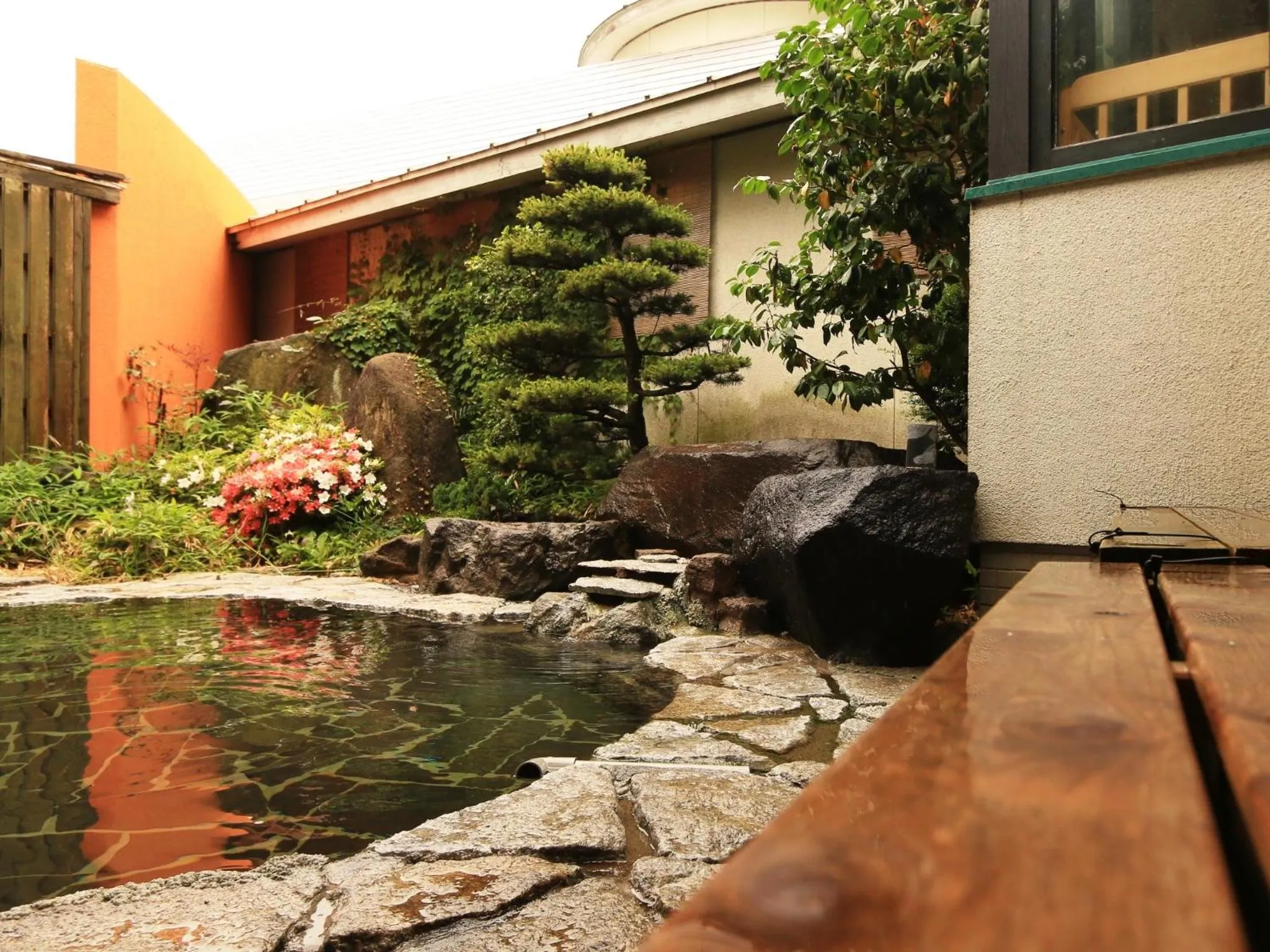Open Air Bath in Ryokan Kamomeso