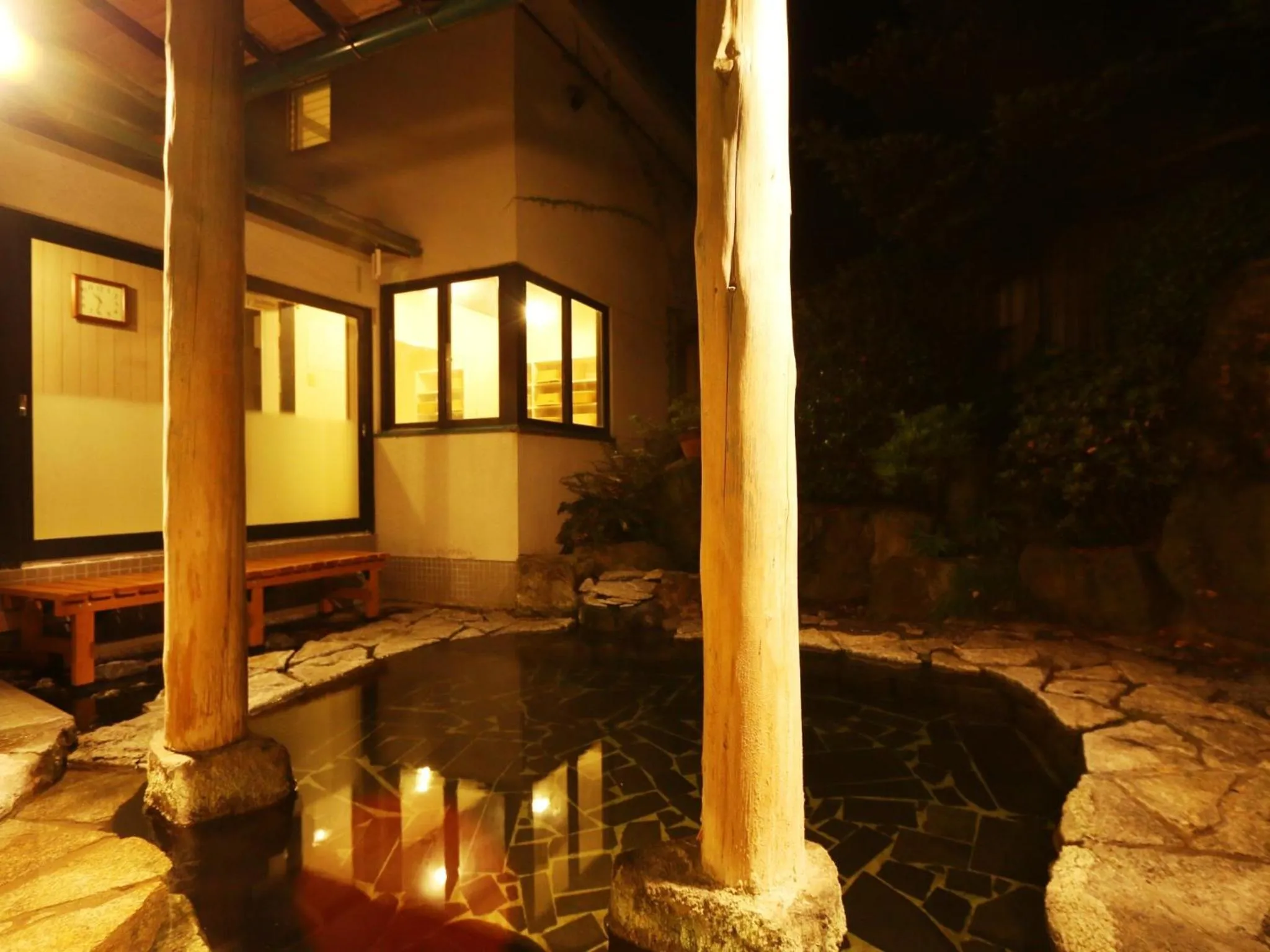 Open Air Bath in Ryokan Kamomeso