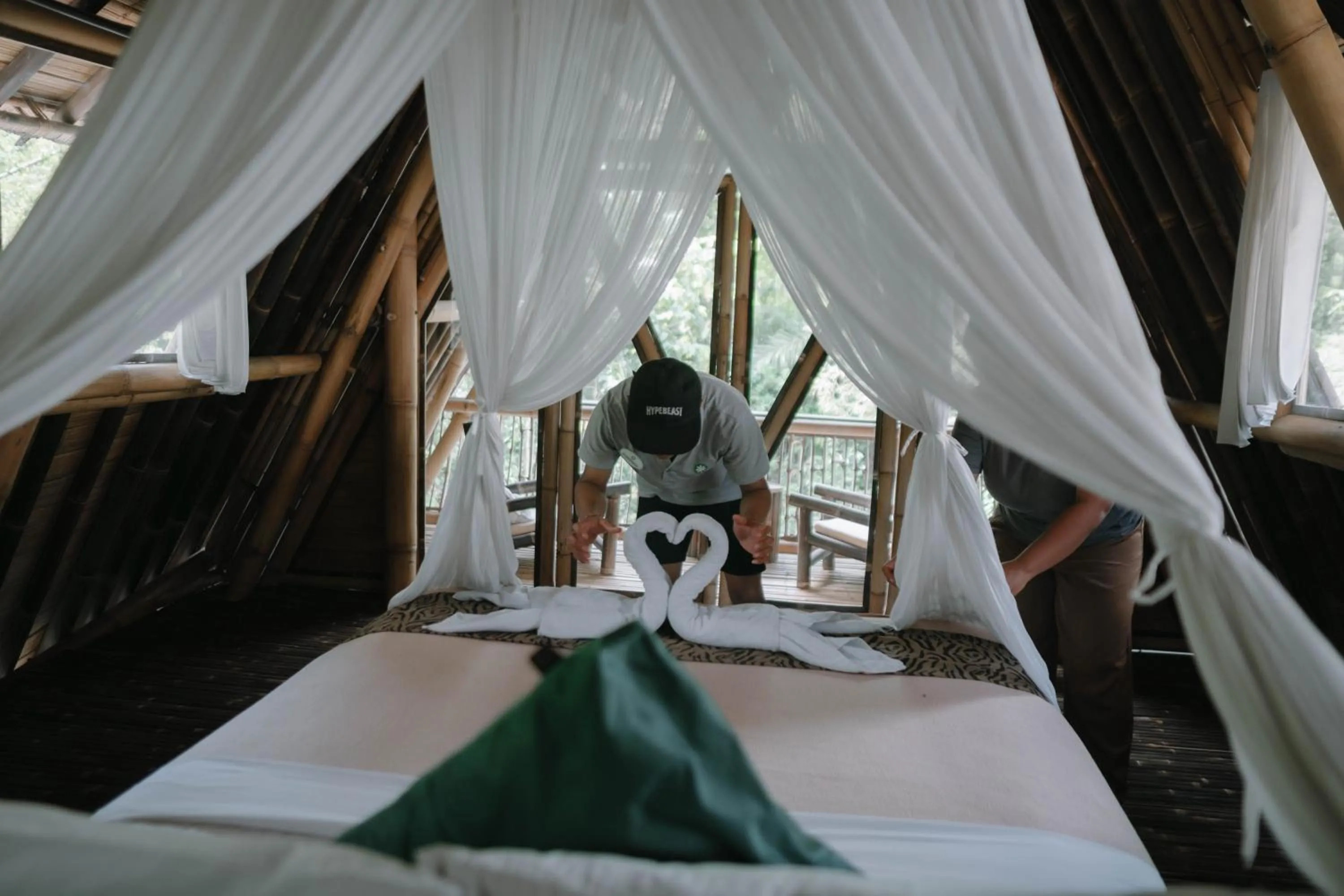 Bed in Sun Sang Eco Retreats