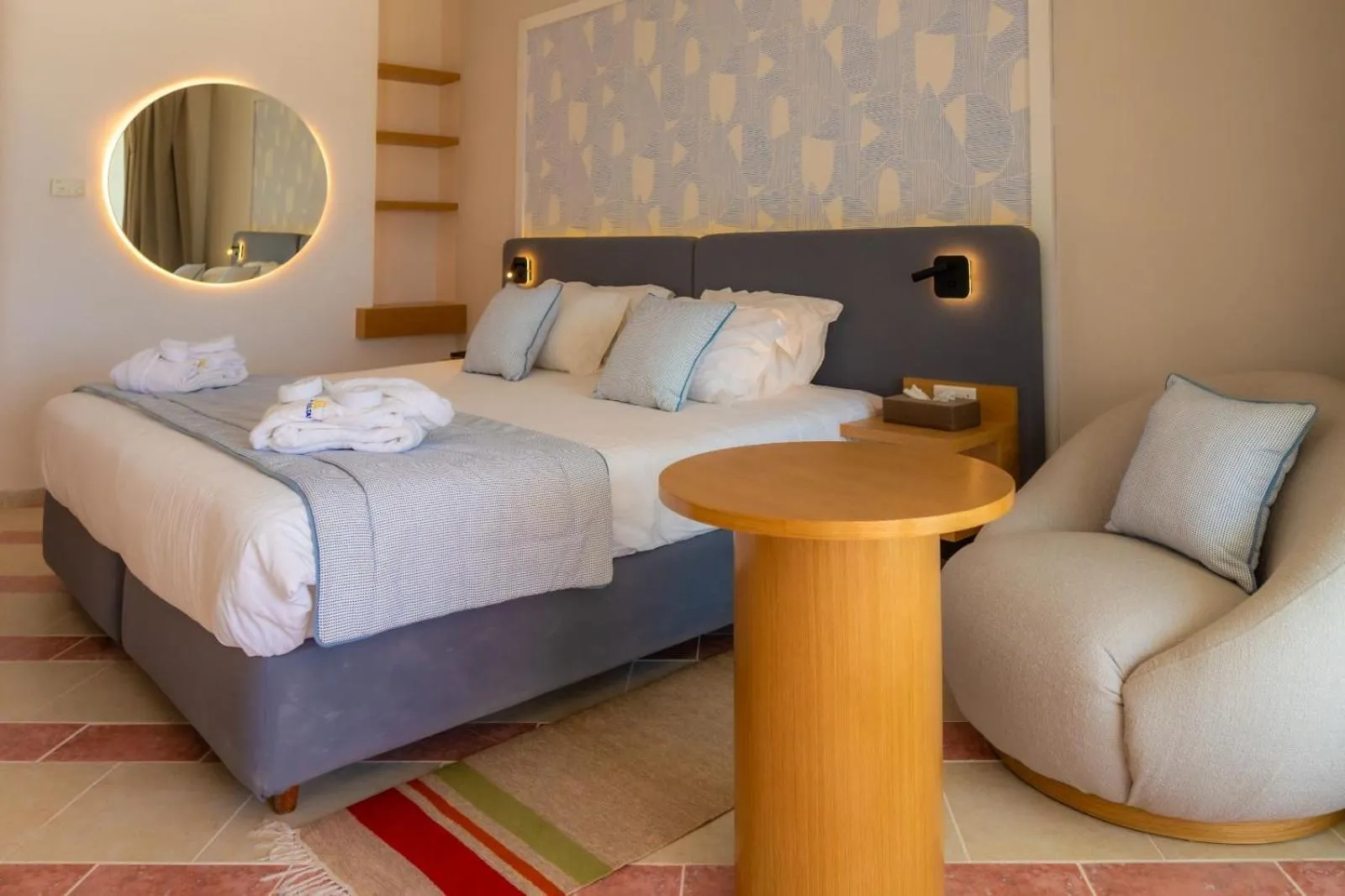 Bed in Royal Tulip Taj Sultan