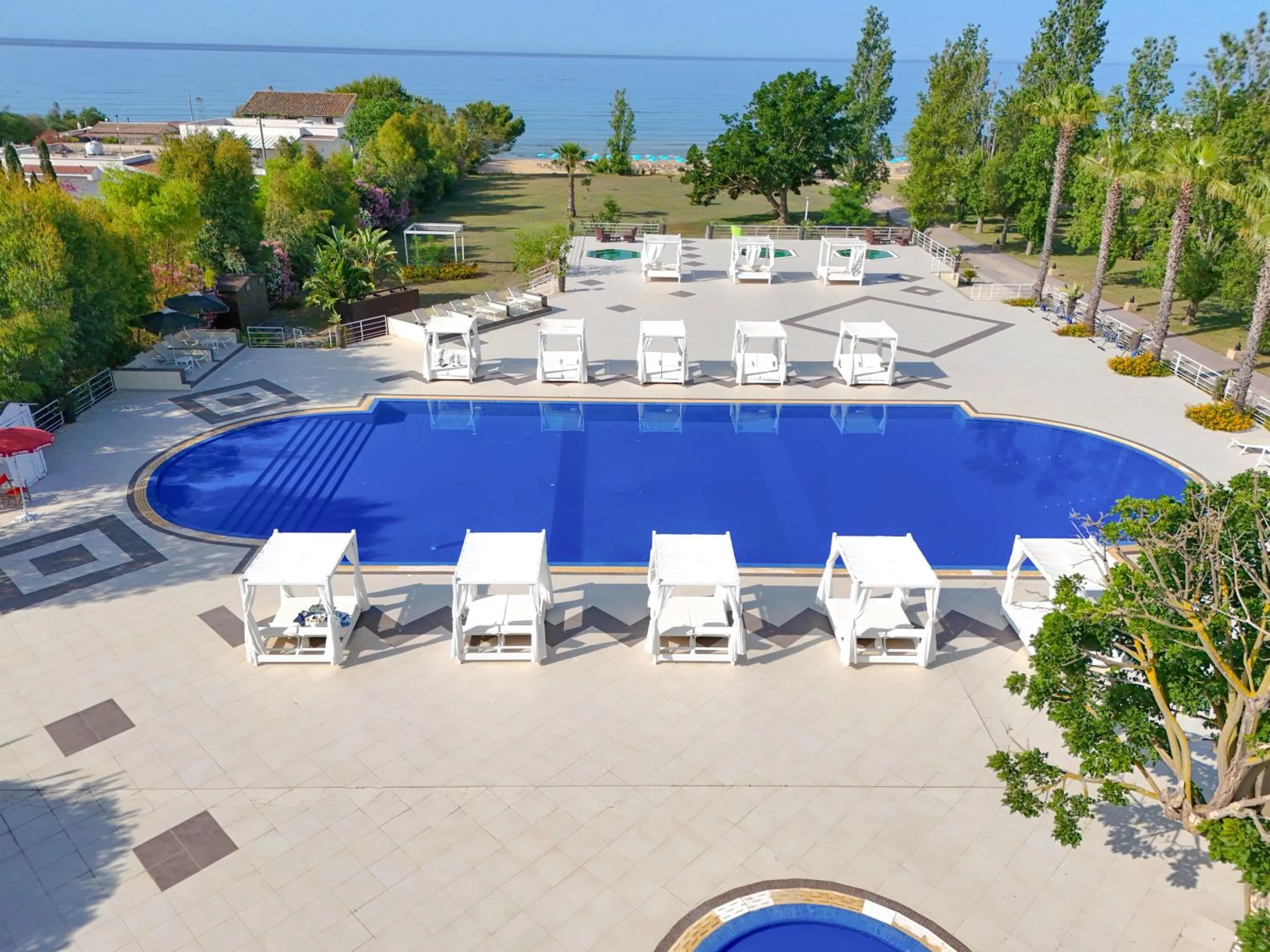 Pool view in Le Dune Resort