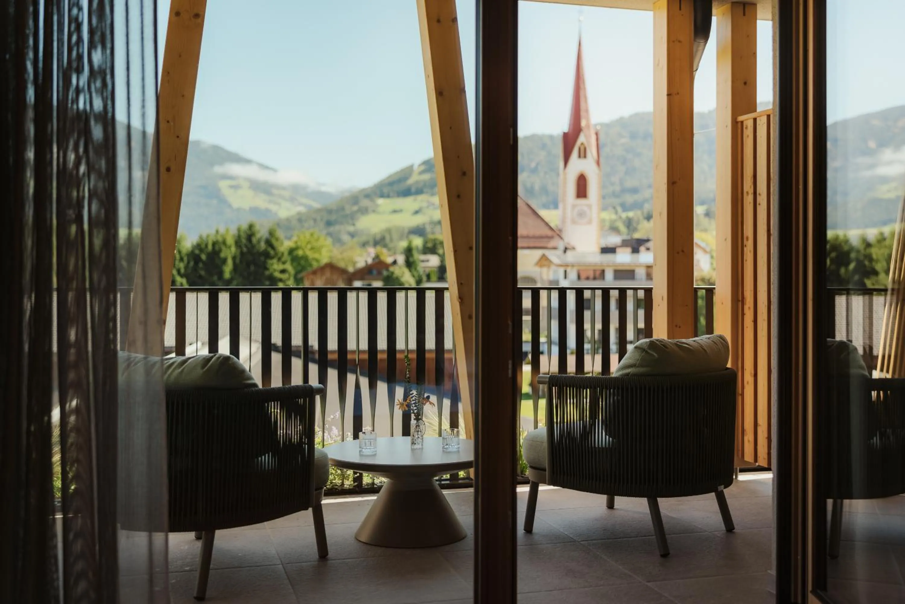 Balcony/Terrace in Hotel B&B Feldmessner