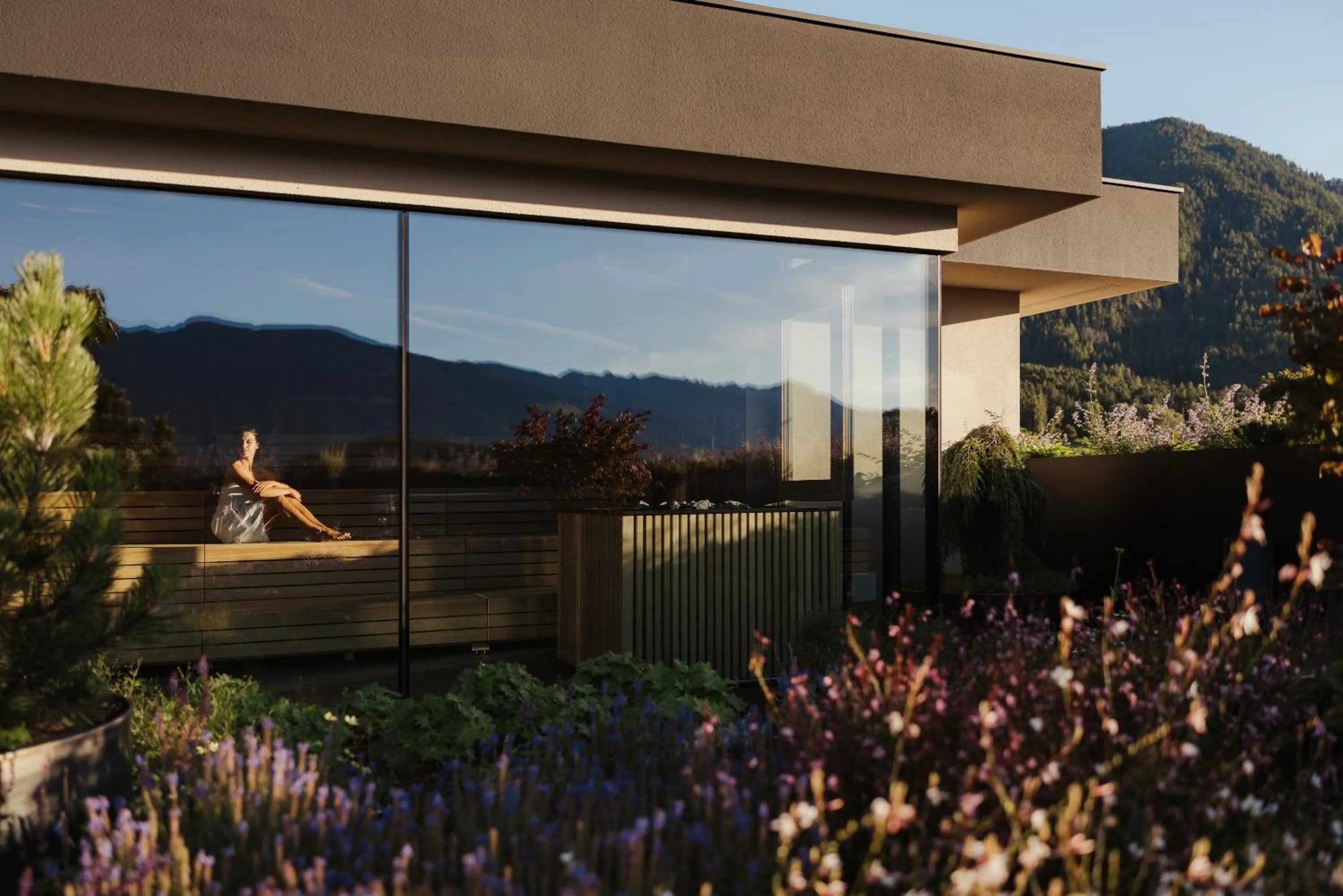 Sauna in Hotel B&B Feldmessner