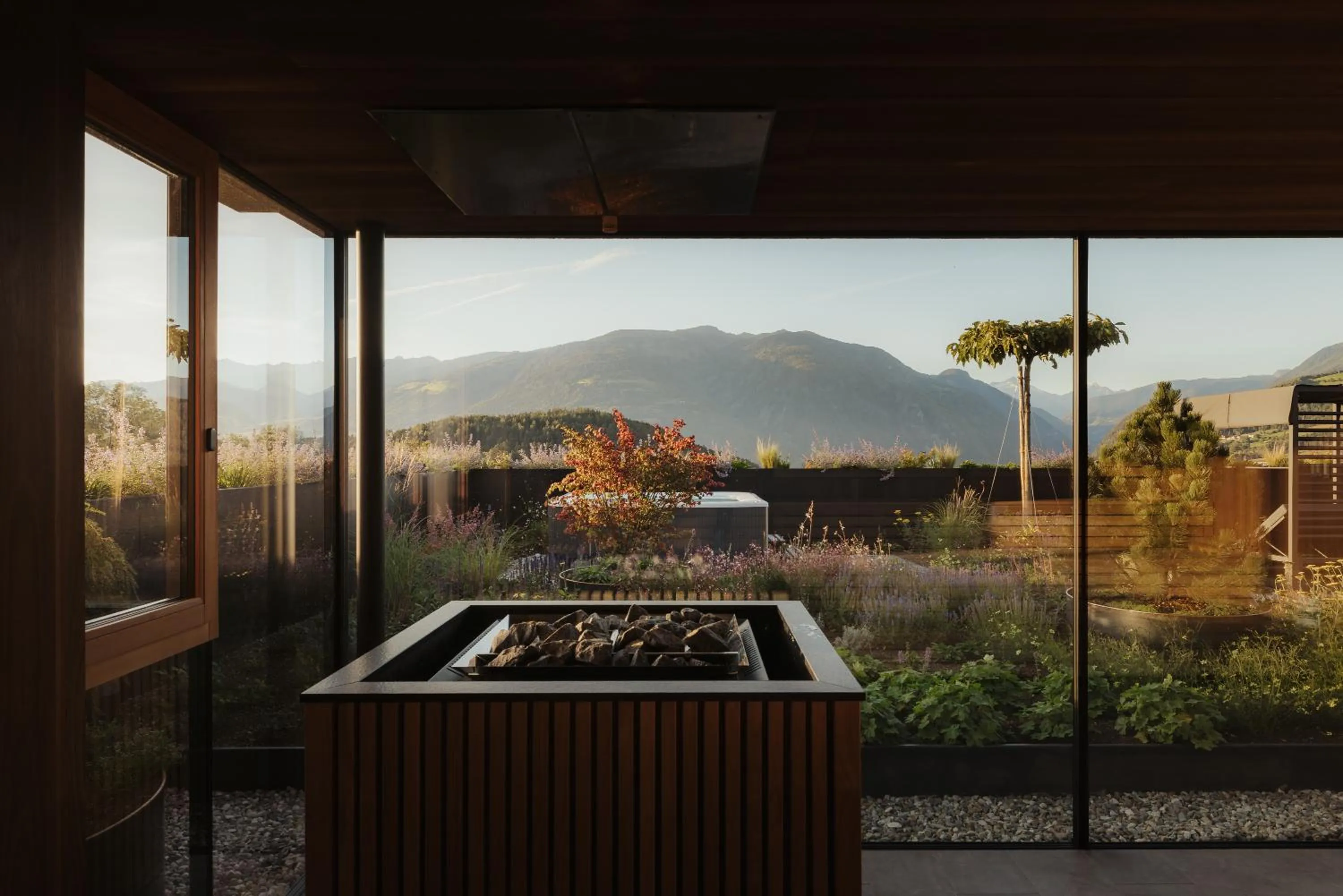 Sauna in Hotel B&B Feldmessner