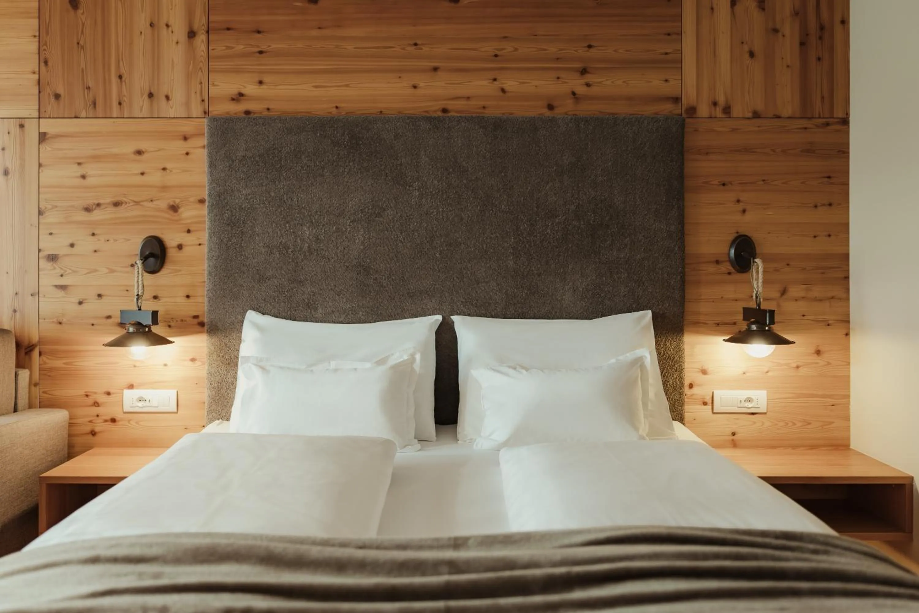 Bed in Hotel B&B Feldmessner